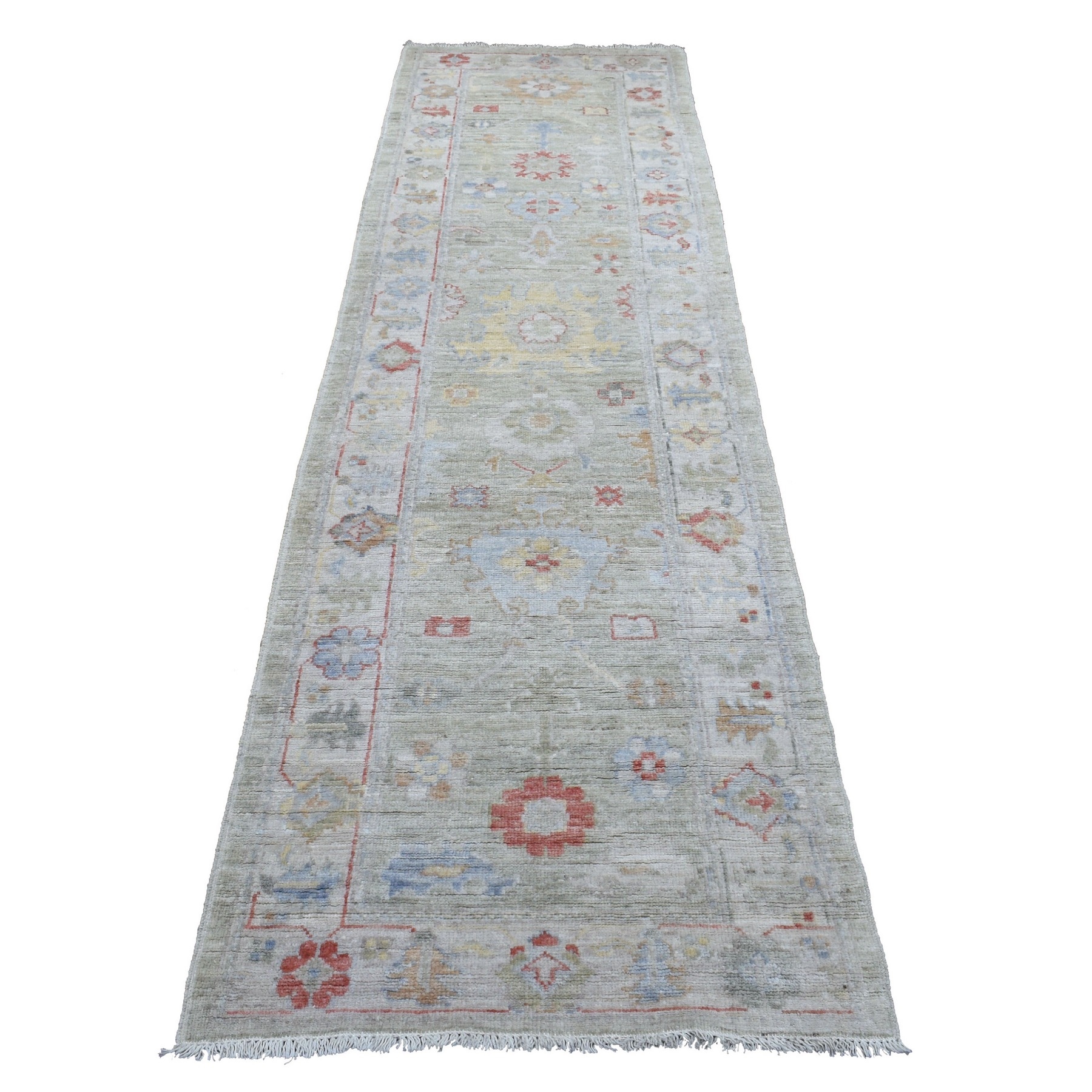 Agra And Turkish Collection Hand Knotted Grey Rug No: 1136786