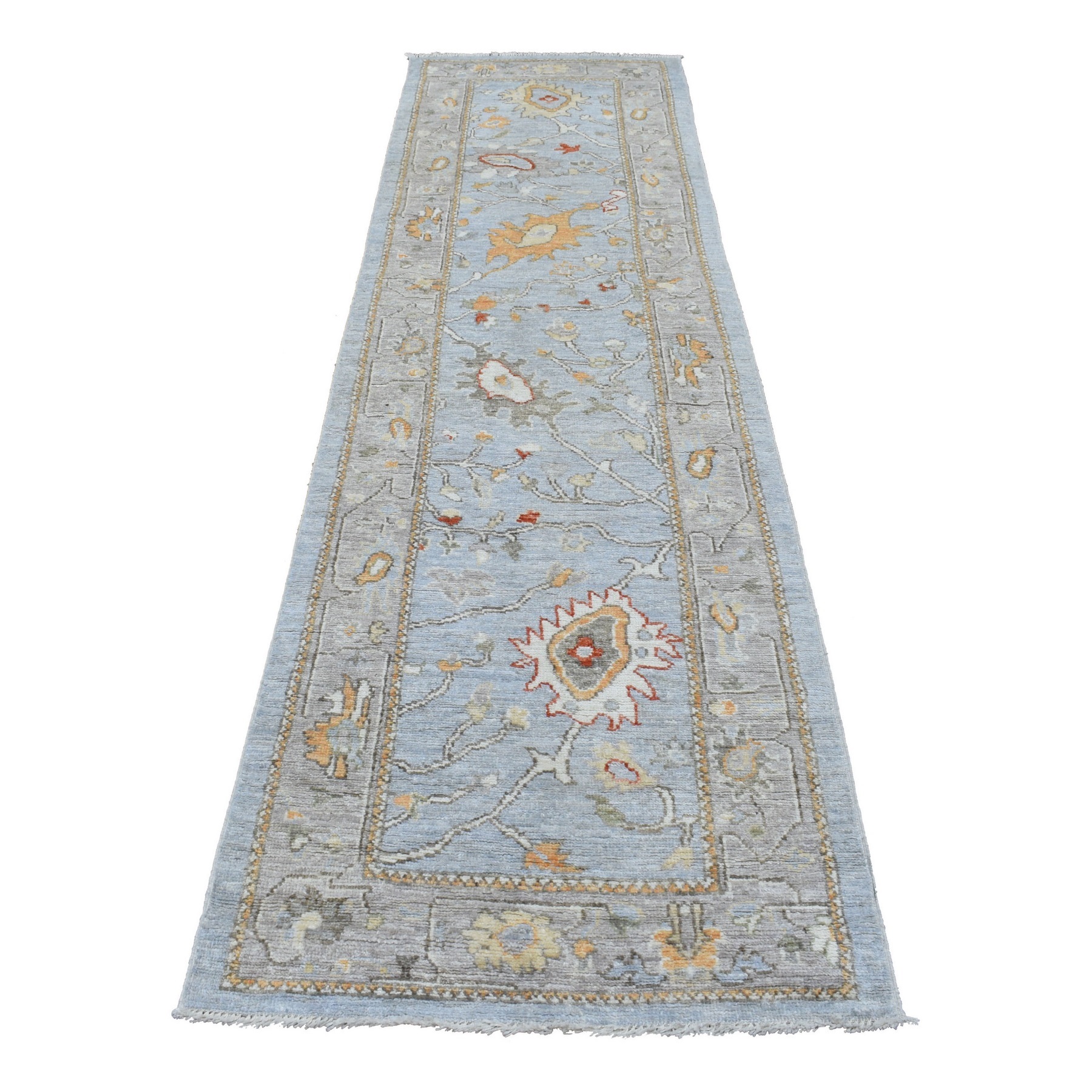 Agra And Turkish Collection Hand Knotted Grey Rug No: 1136788