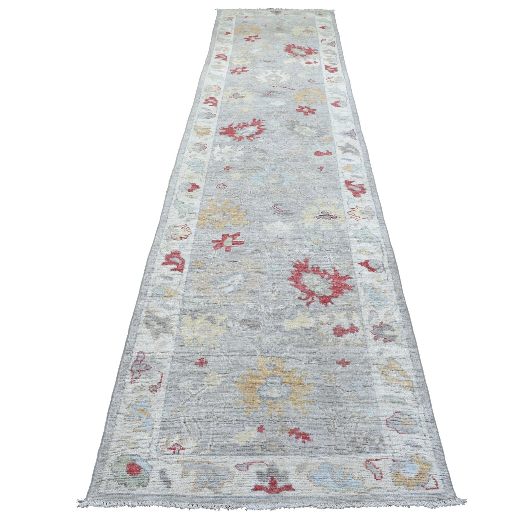 Agra And Turkish Collection Hand Knotted Grey Rug No: 1136792