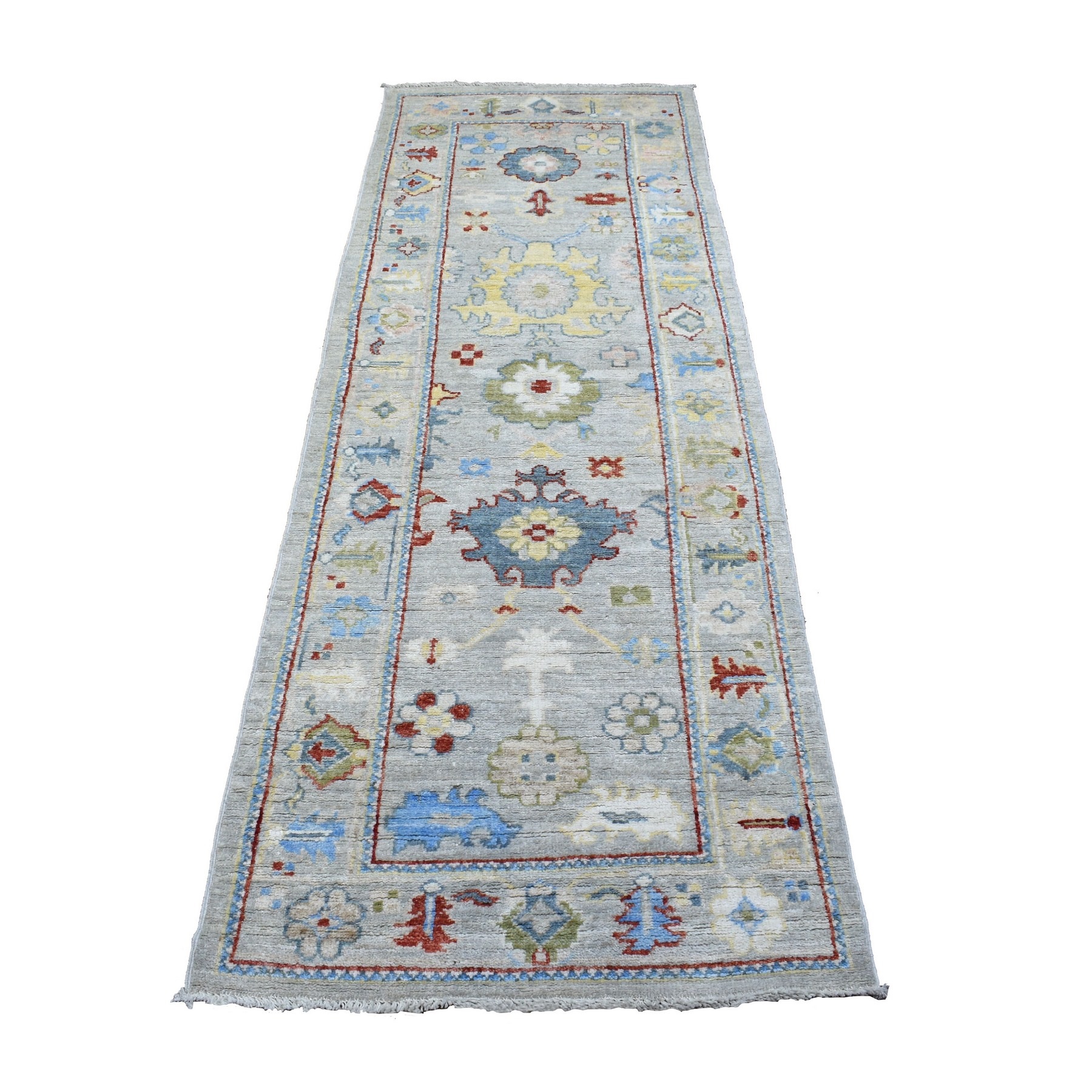 transitional Wool Hand-Knotted Area Rug 2'8