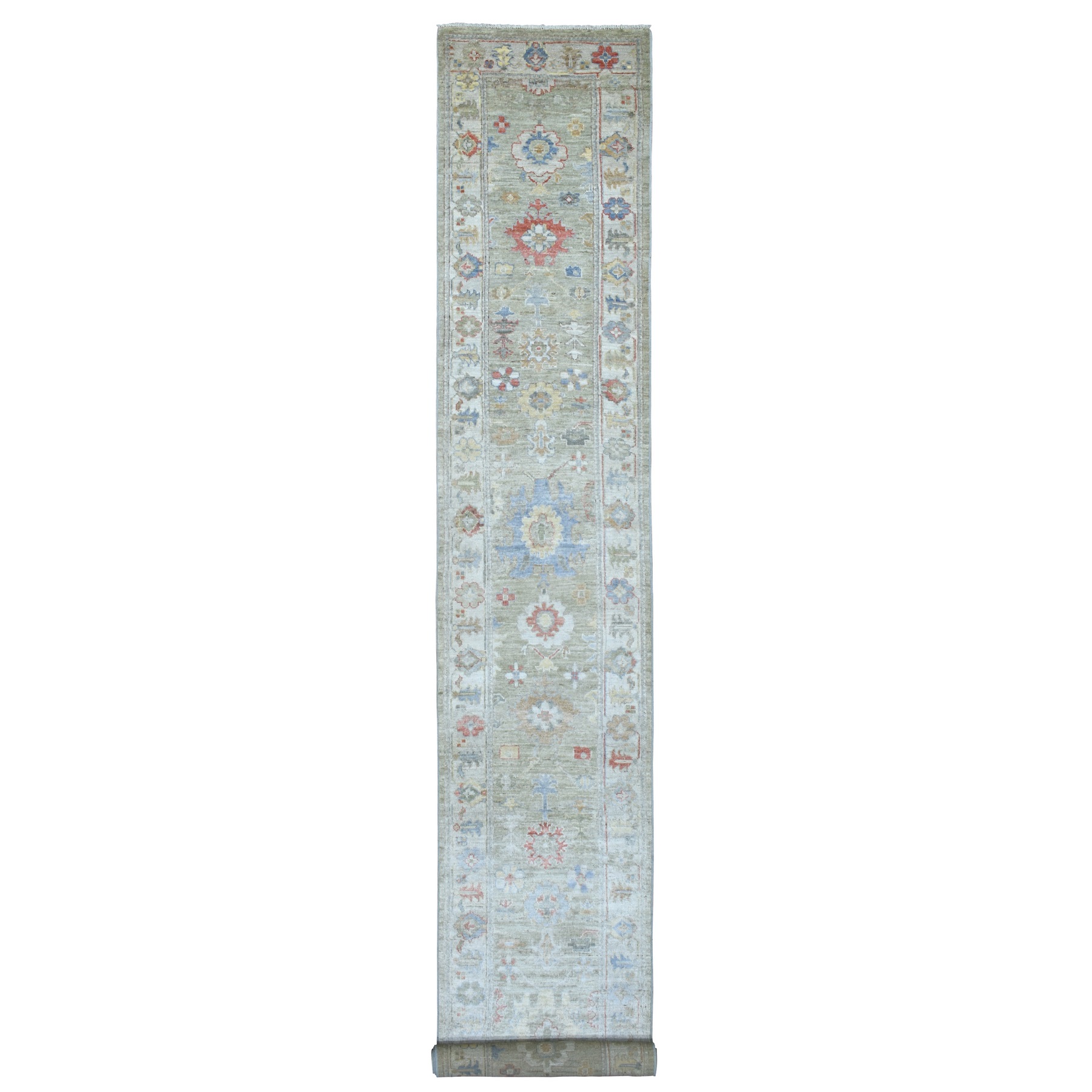Agra And Turkish Collection Hand Knotted Grey Rug No: 1136810