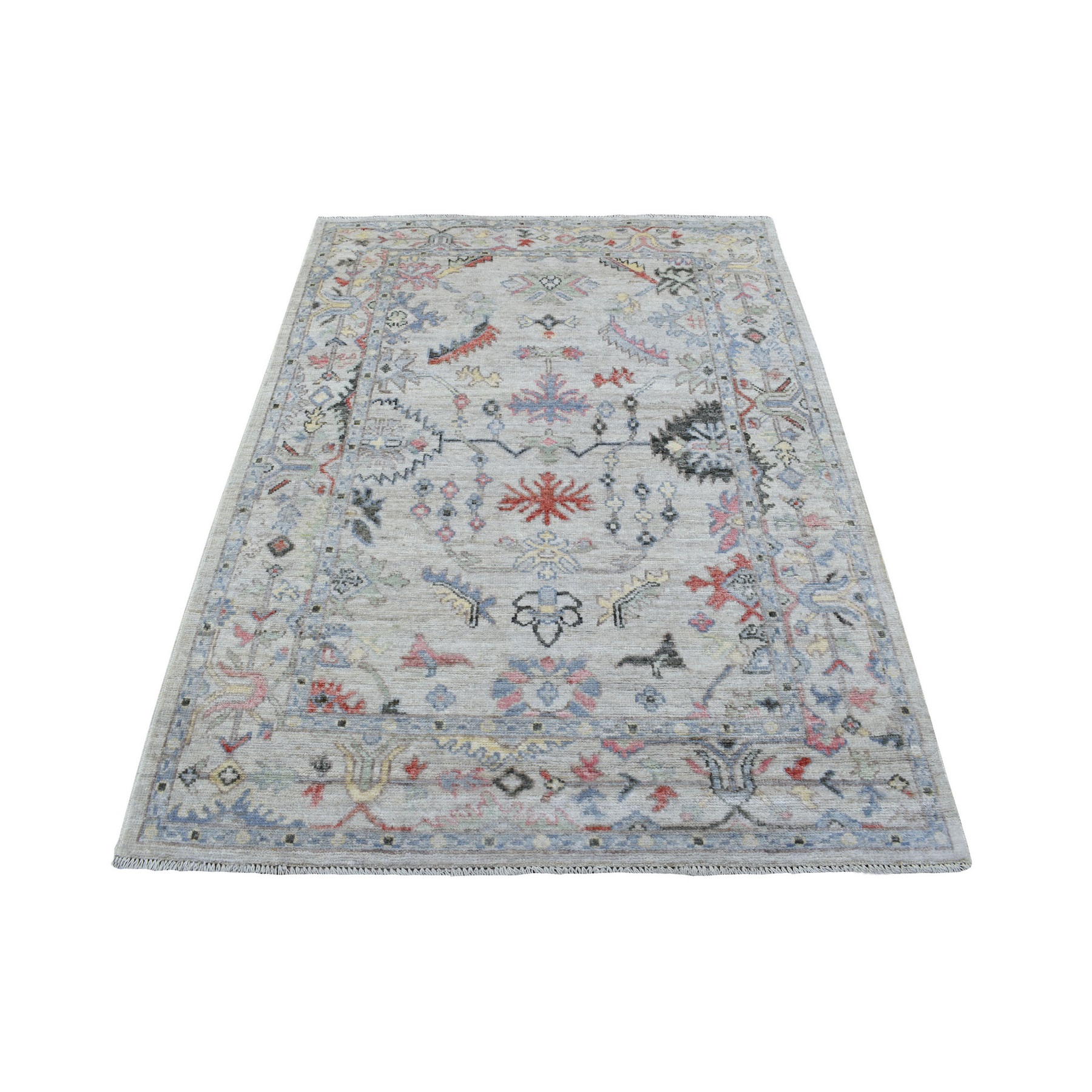 Agra And Turkish Collection Hand Knotted Beige Rug No: 1137144