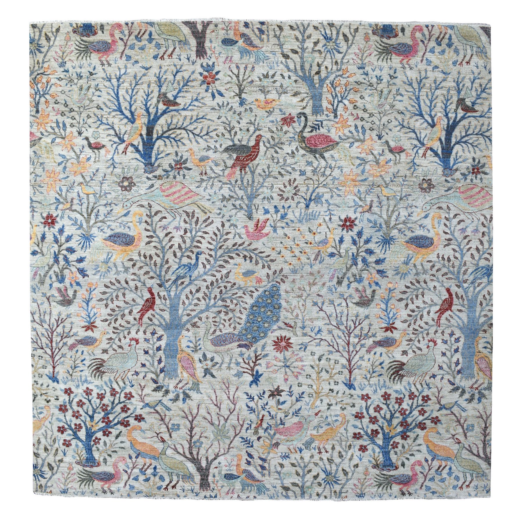 Agra And Turkish Collection Hand Knotted Grey Rug No: 1137494