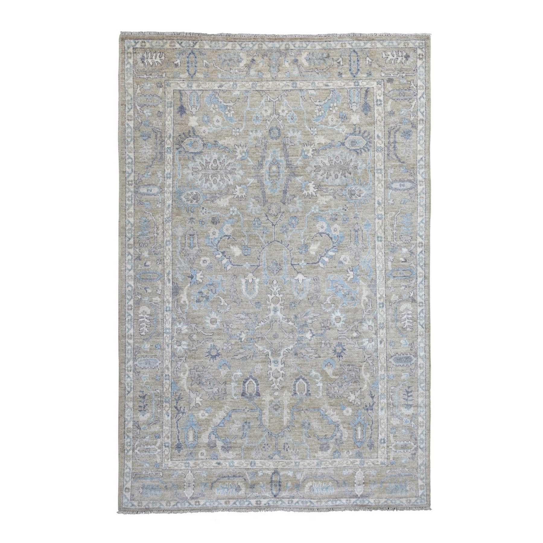 Agra And Turkish Collection Hand Knotted Brown Rug No: 1137728