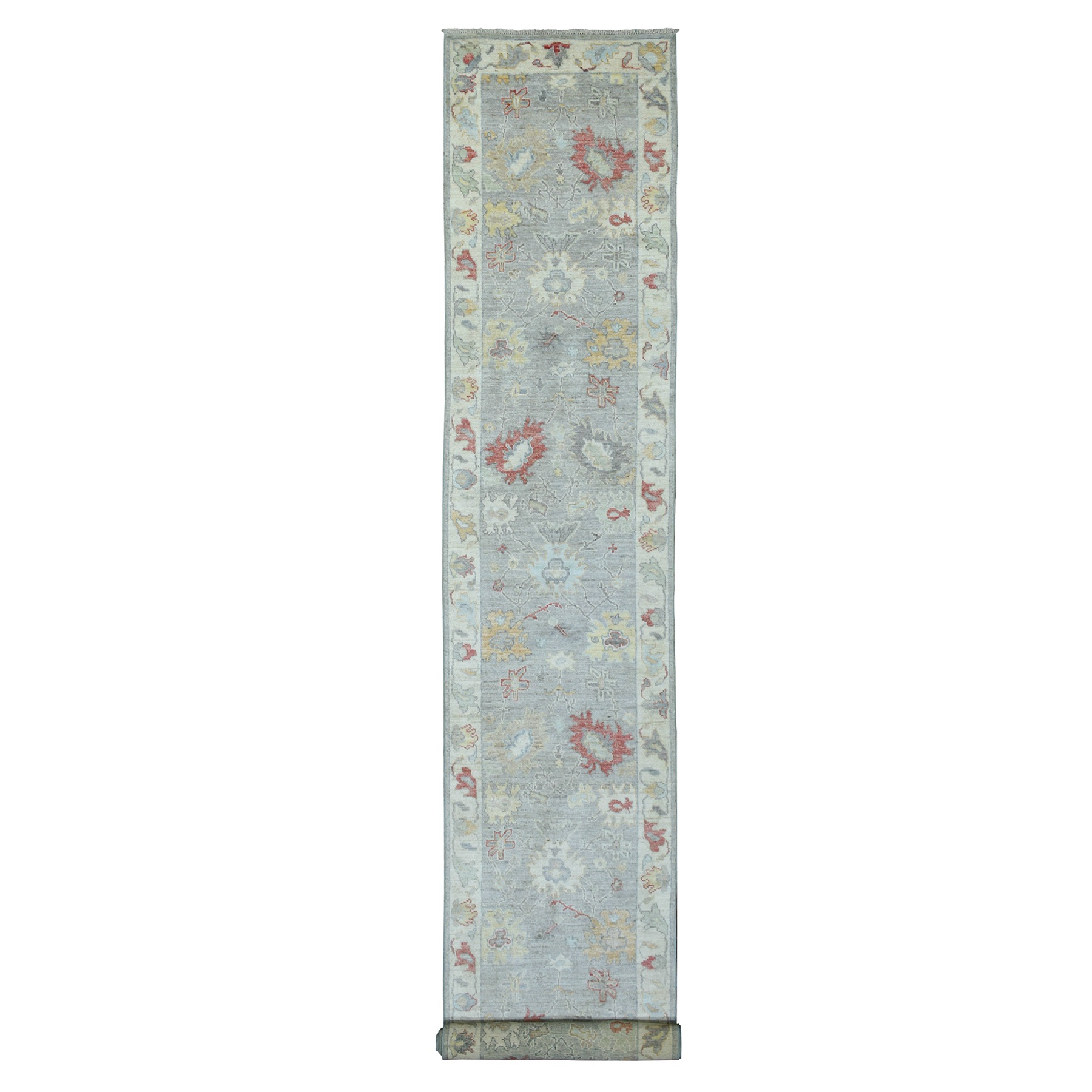 Agra And Turkish Collection Hand Knotted Grey Rug No: 1139200