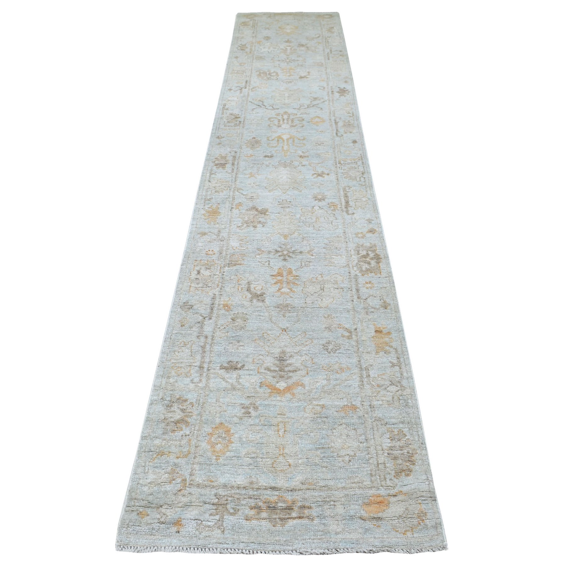 transitional Wool Hand-Knotted Area Rug 2'5