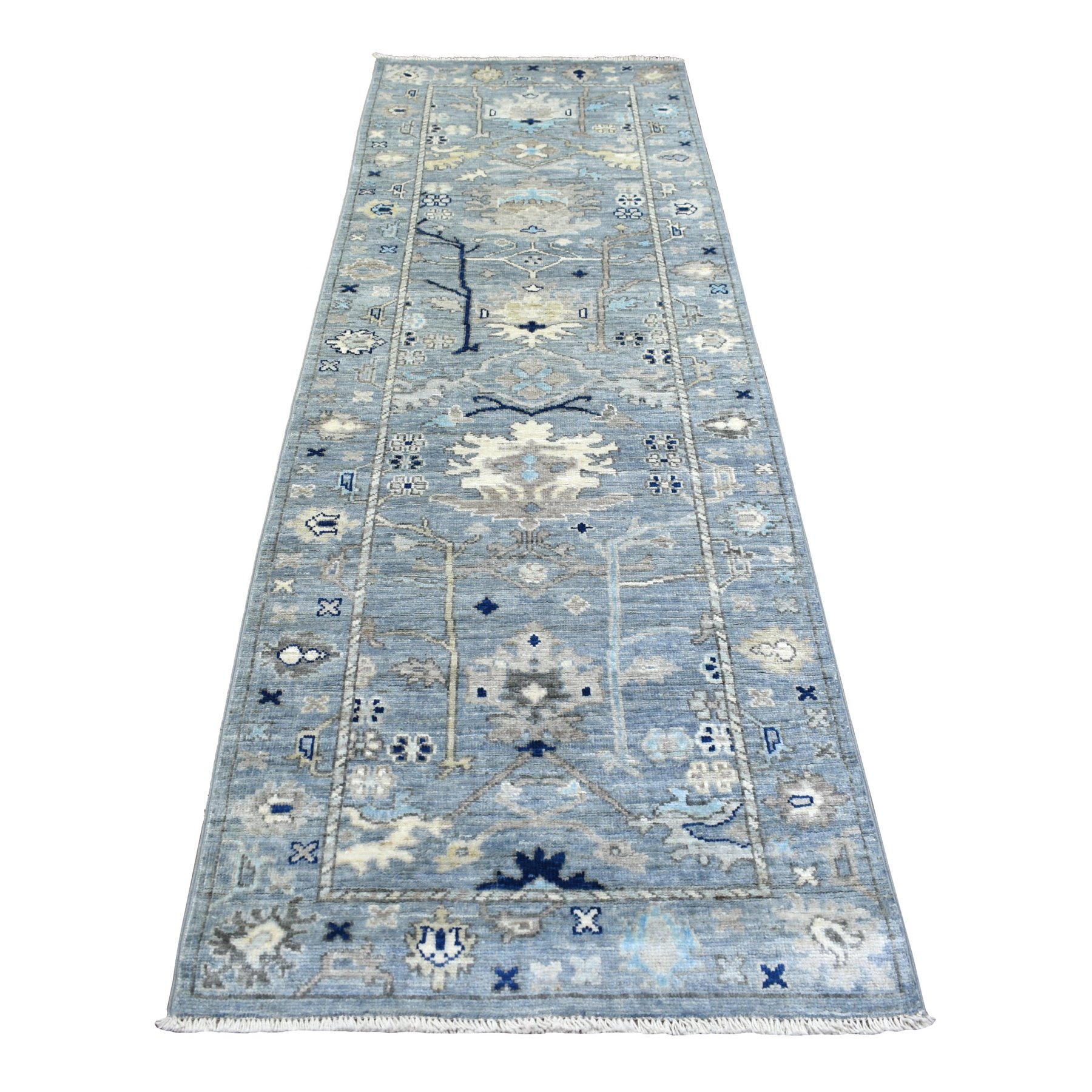 transitional Wool Hand-Knotted Area Rug 3'0
