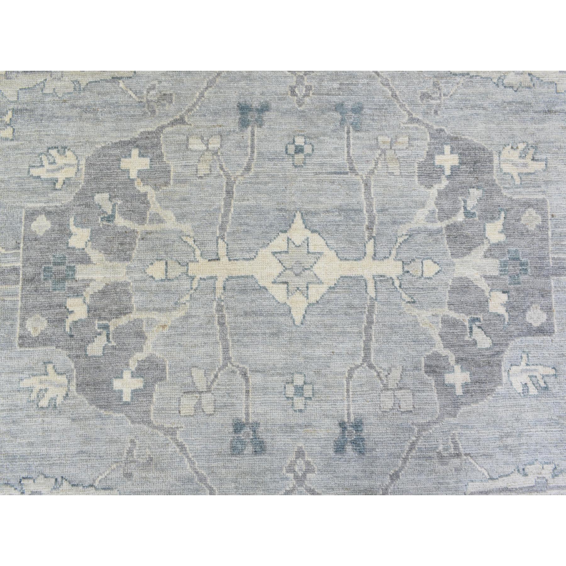 transitional Wool Hand-Knotted Area Rug 10'2
