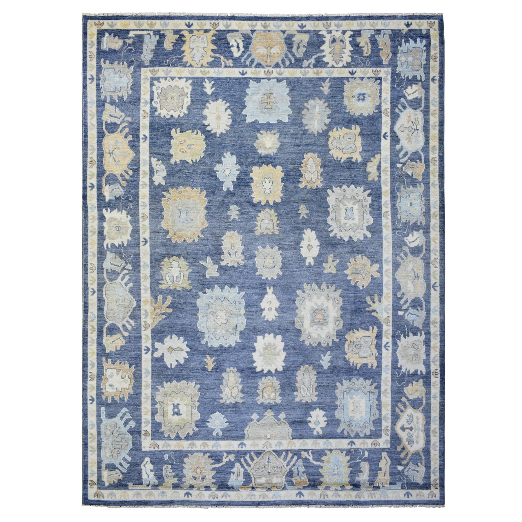 transitional Wool Hand-Knotted Area Rug 10'0