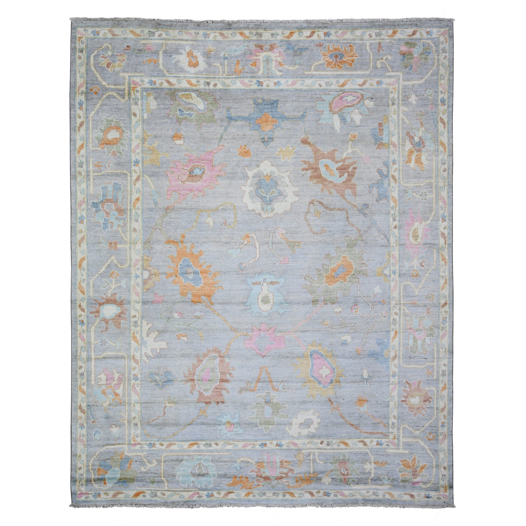 transitional Wool Hand-Knotted Area Rug 8'5