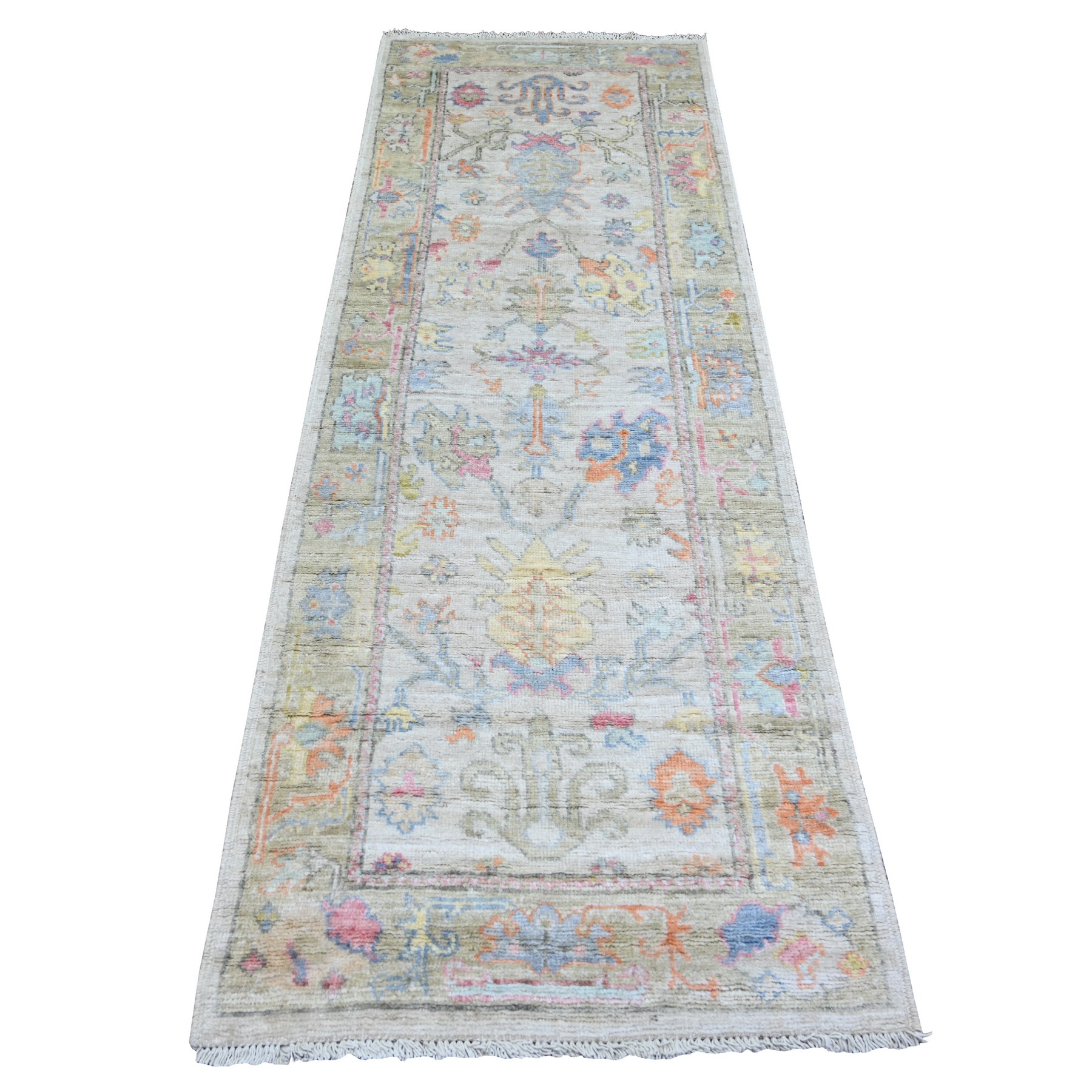 transitional Wool Hand-Knotted Area Rug 2'9