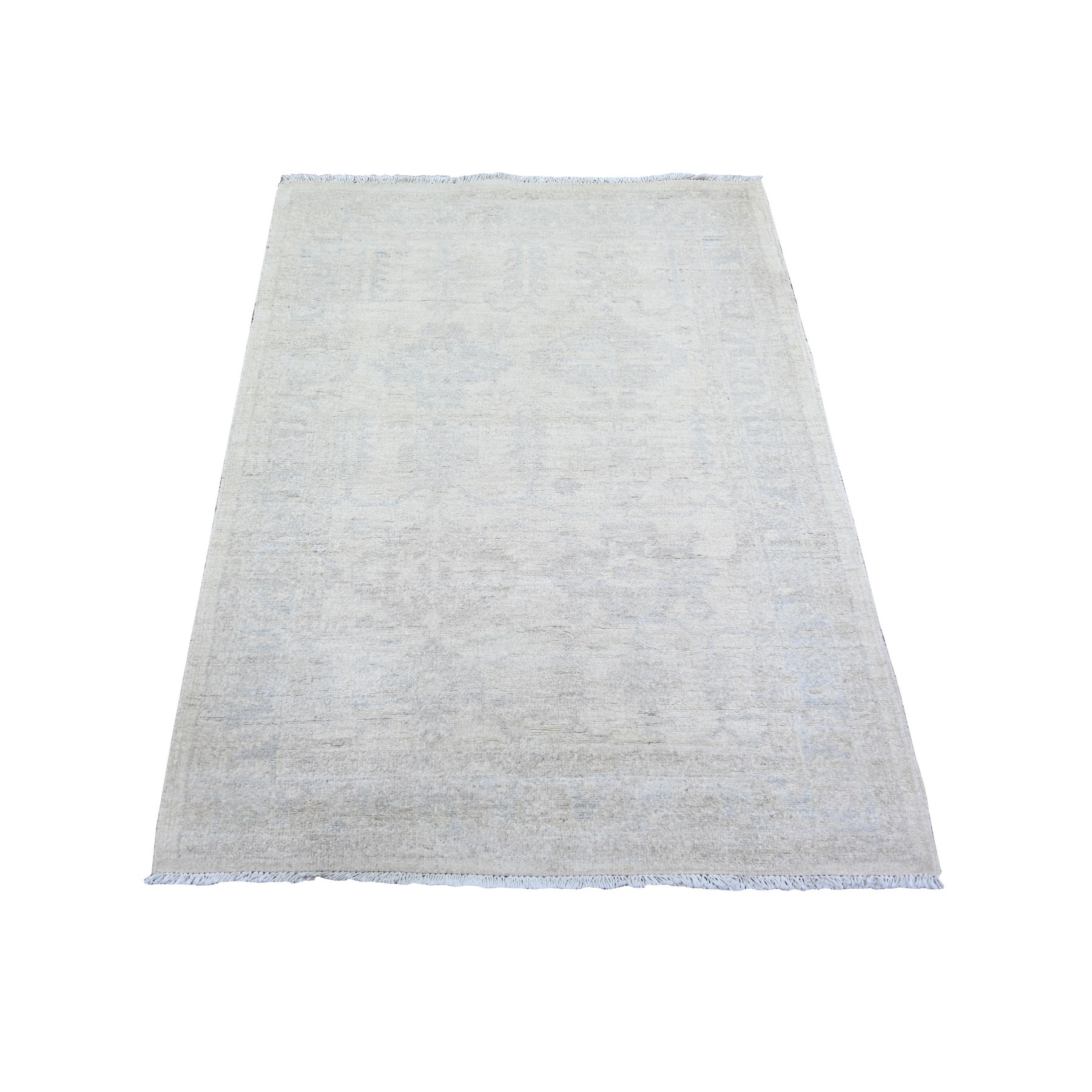 transitional Wool Hand-Knotted Area Rug 3'1
