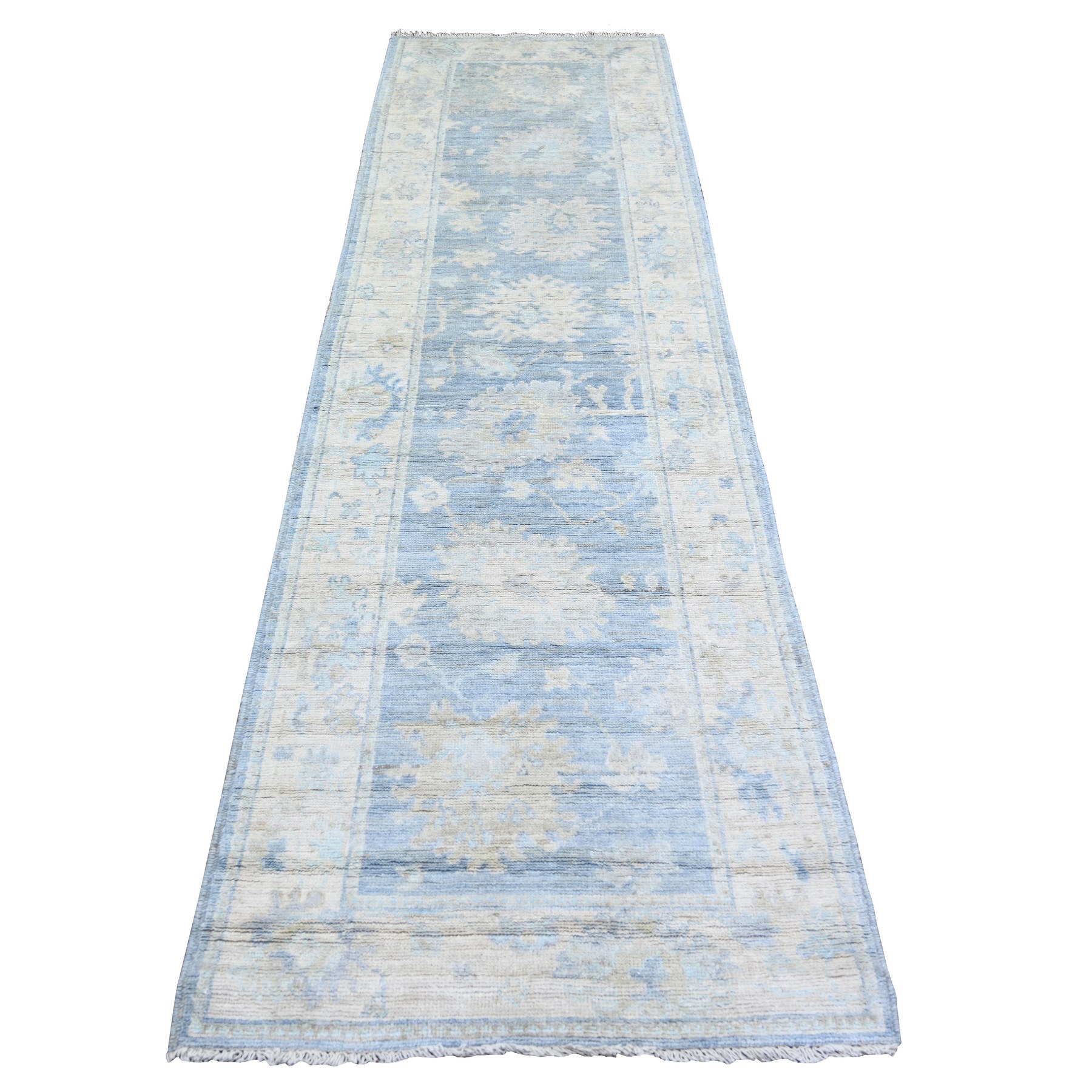 transitional Wool Hand-Knotted Area Rug 2'10