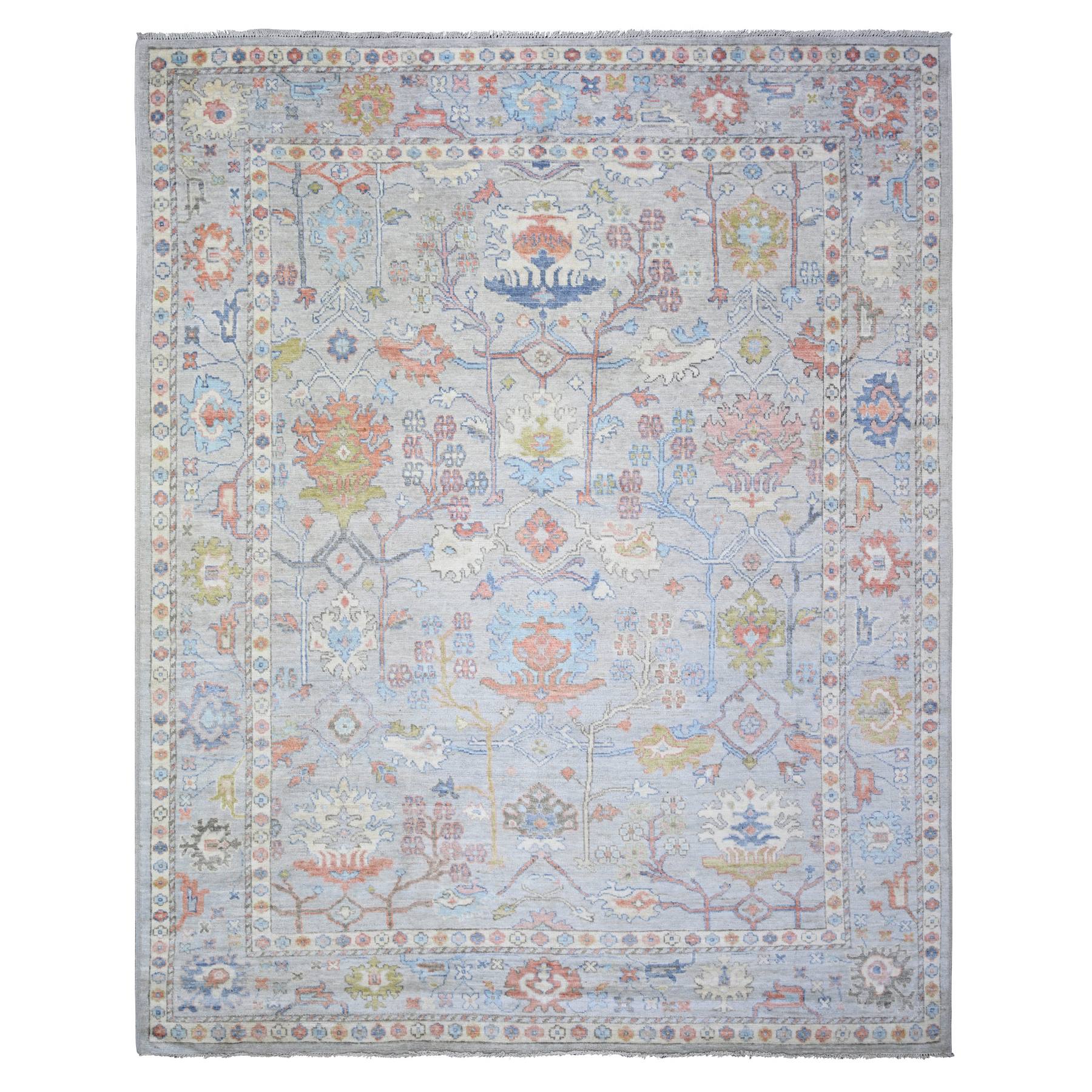 transitional Wool Hand-Knotted Area Rug 8'0
