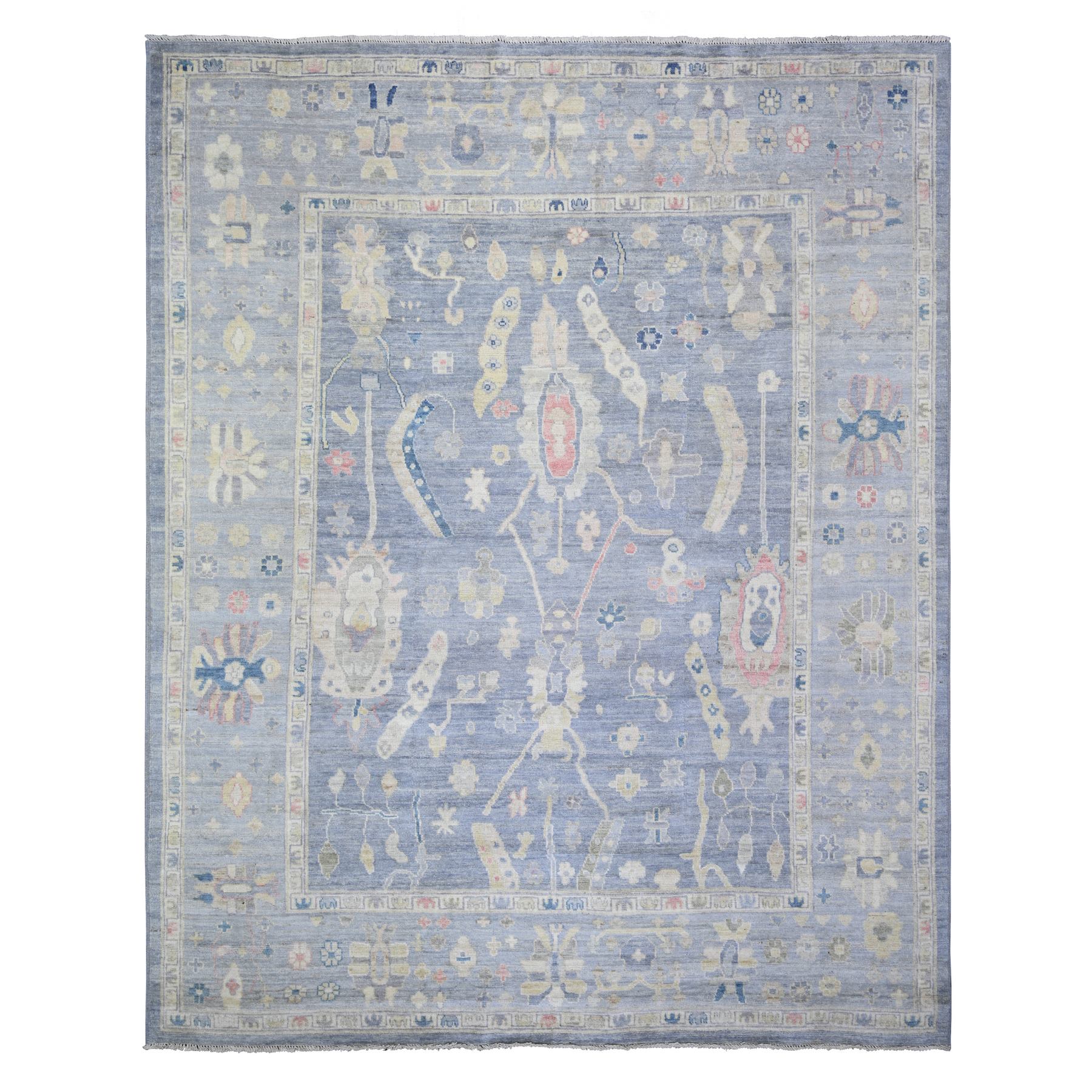 transitional Wool Hand-Knotted Area Rug 8'3