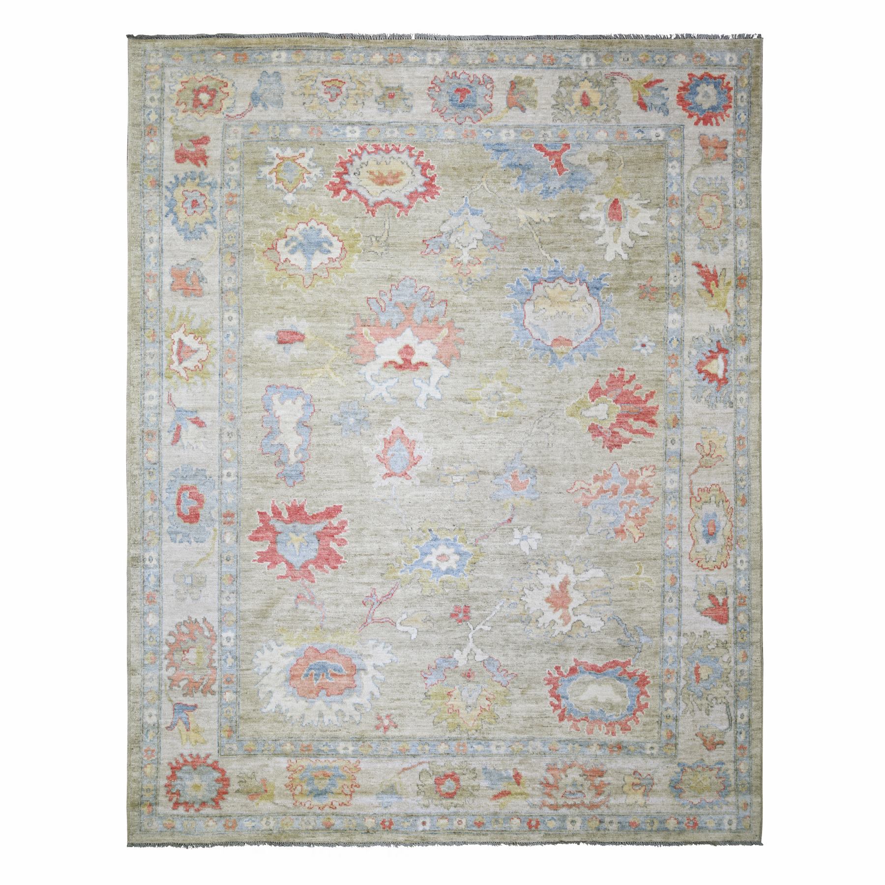 transitional Wool Hand-Knotted Area Rug 8'3