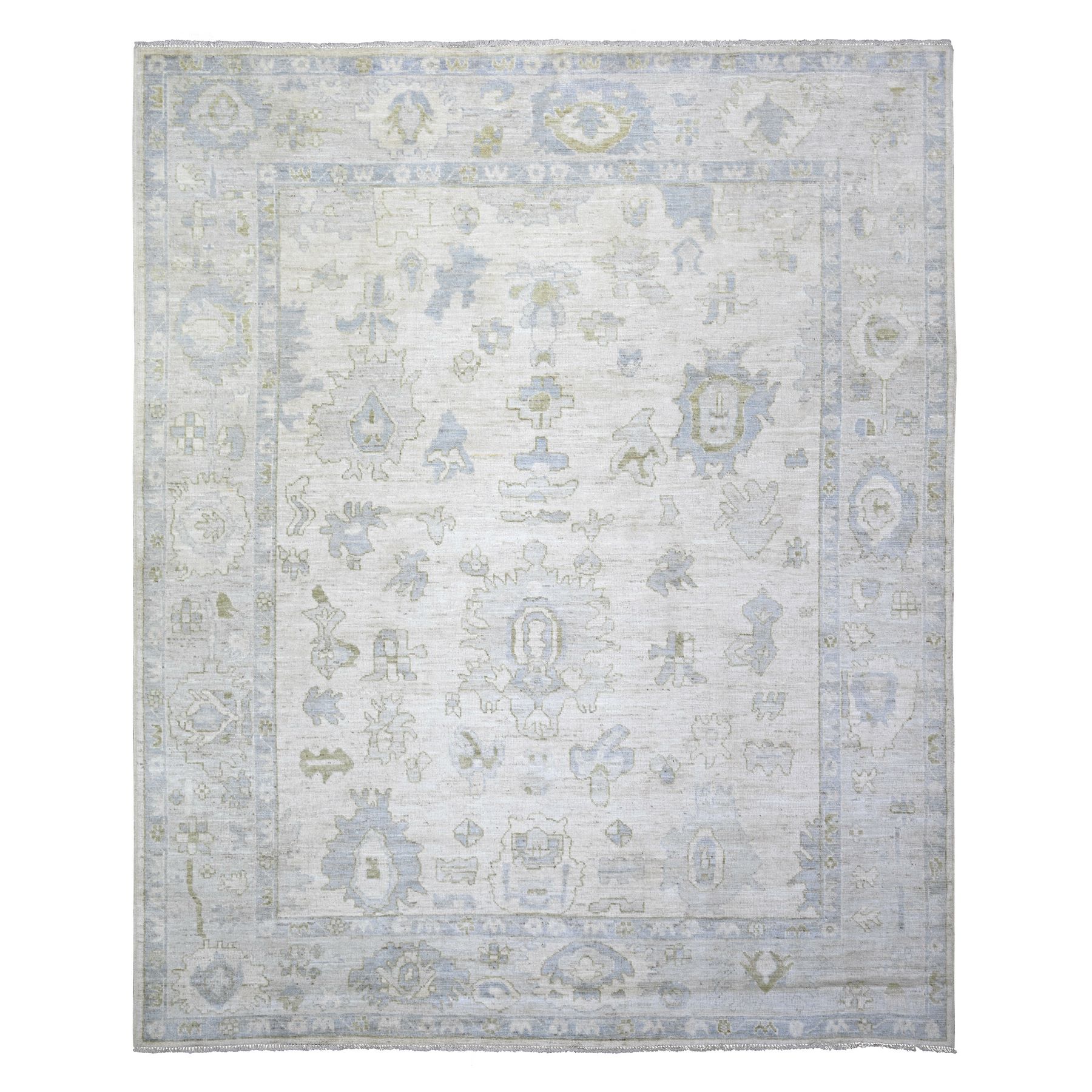 transitional Acrylic Hand-Knotted Area Rug 8'2
