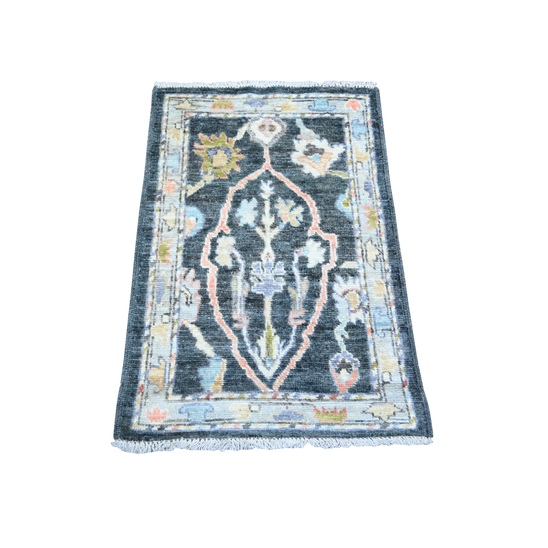 transitional Wool Hand-Knotted Area Rug 2'0