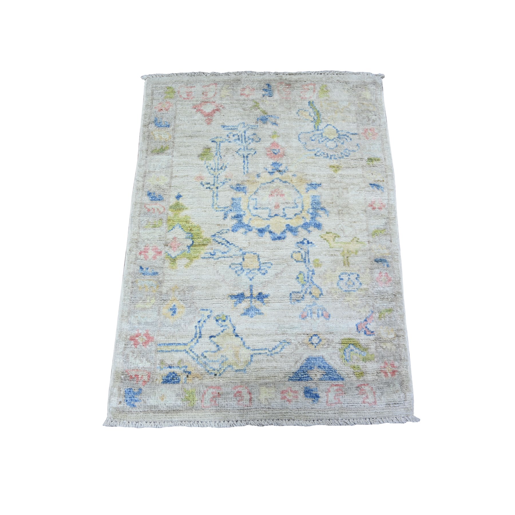 transitional Wool Hand-Knotted Area Rug 2'1
