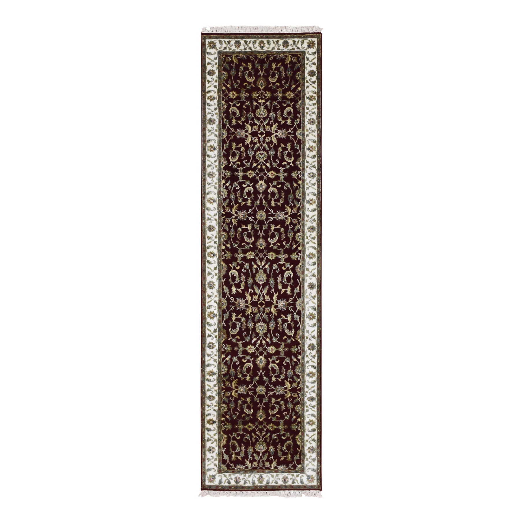 traditional Silk Hand-Knotted Area Rug 2'7