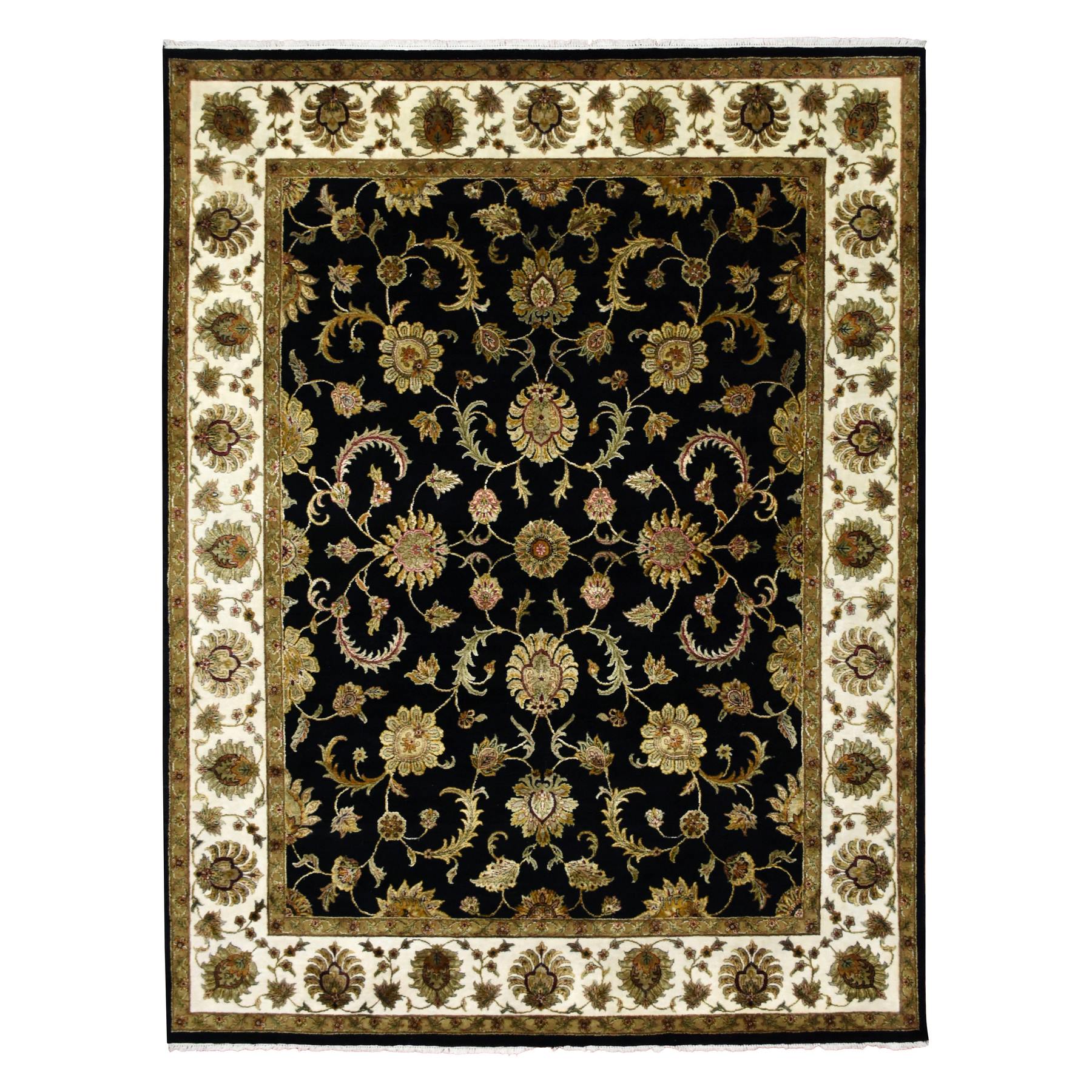 traditional Silk Hand-Knotted Area Rug 8'2