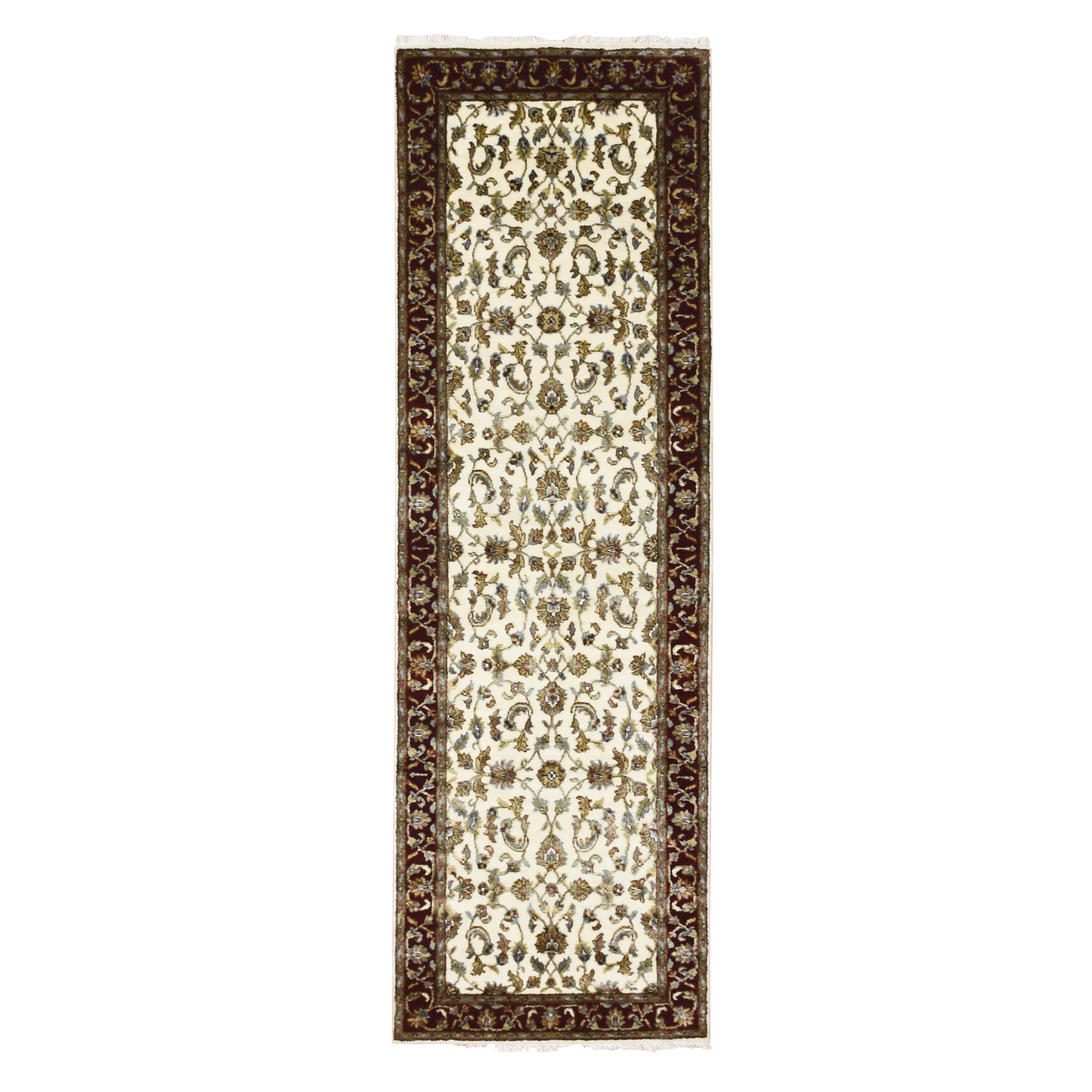 traditional Silk Hand-Knotted Area Rug 2'7