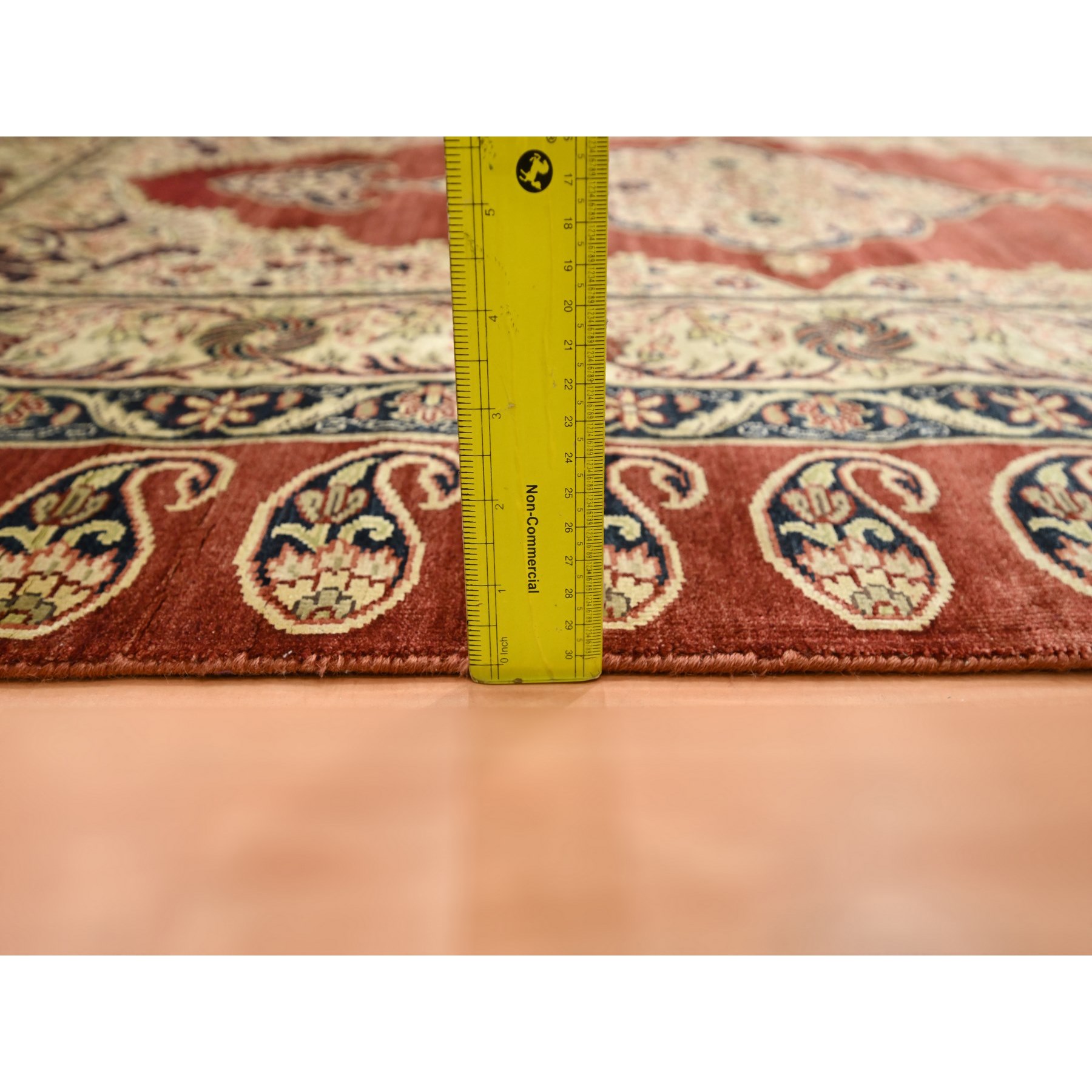 4'x6' Wine Red, Pure Silk, Tabriz Haji Jalili Paisley Design, Hand Knotted, Soft Pile, Oriental Rug Sh75647