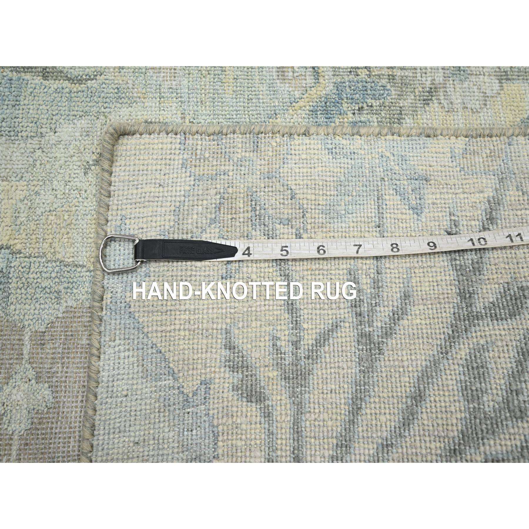 2'x4'3" Pristine White, Bijar Garus Spacious Persian Design with Soft Colors, Wool & Silk, Hand Knotted, Natural Dyes, Sample, Mat, Oriental Rug Sh75658