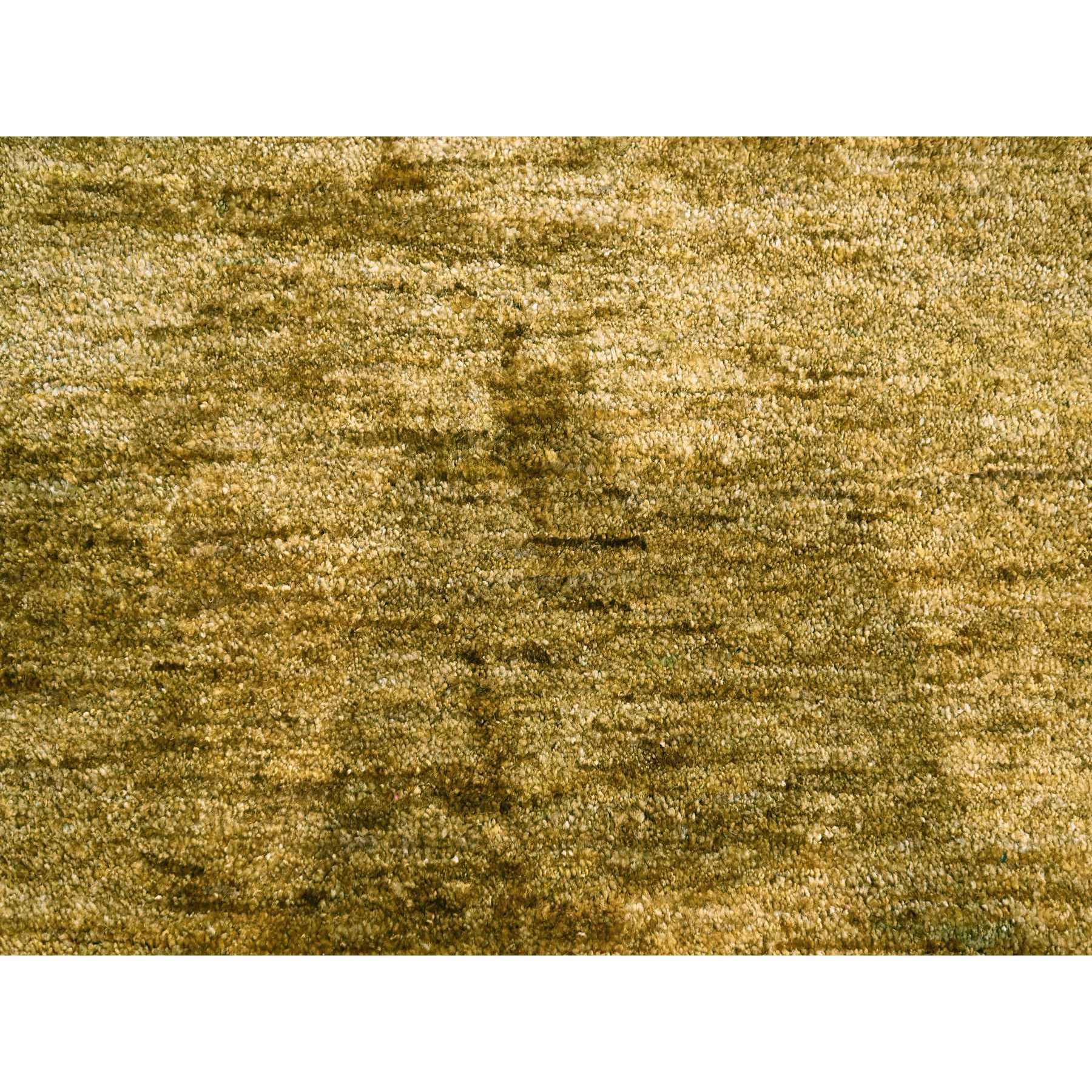 9'x12'1" Copper Brown, Plain Solid Design, Soft to the Touch, Pure Sari Silk, Lush and Plush, Hand Knotted, Oriental Rug Sh76072
