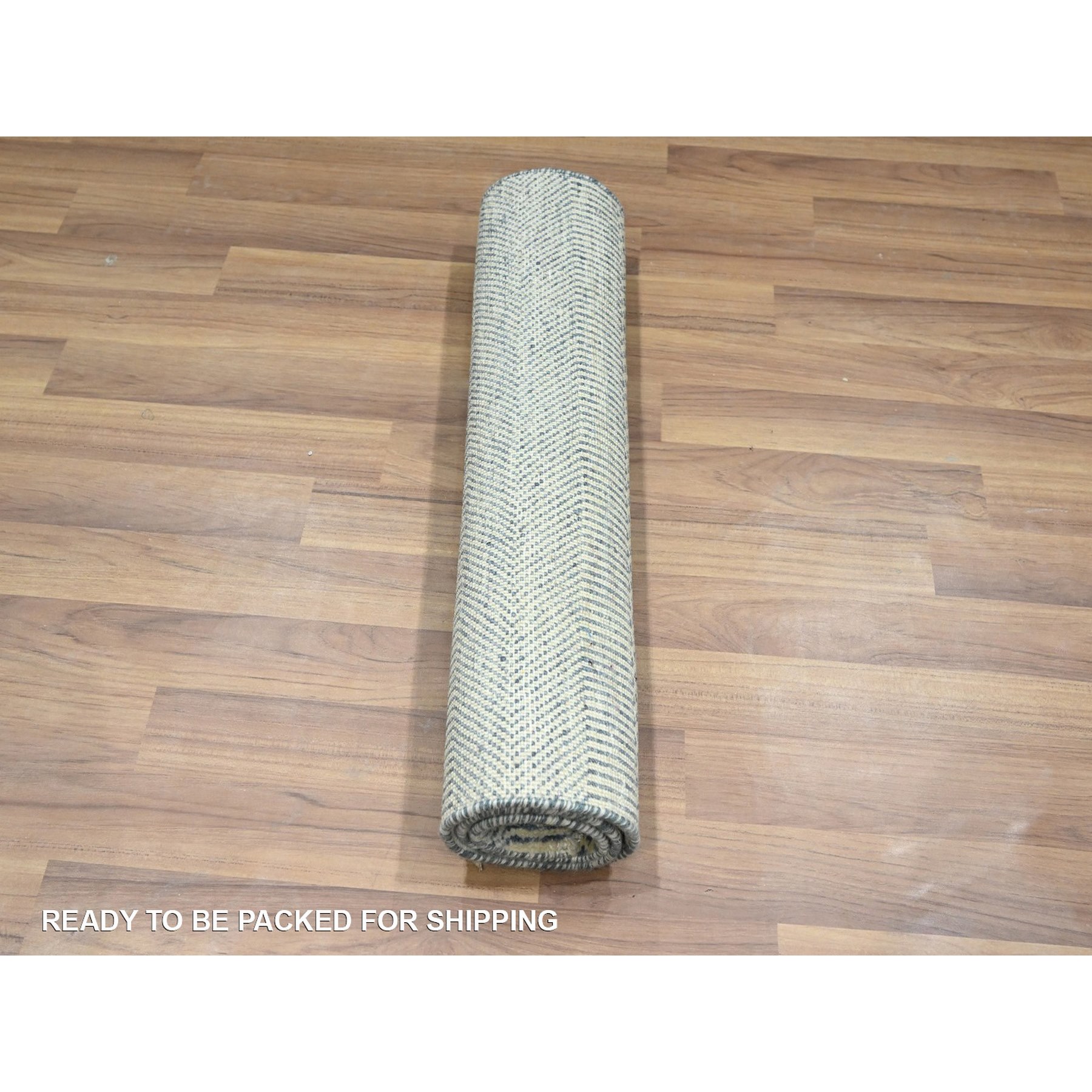 2'x3' Yonder Blue, Hand Knotted, Wool with touch of Silk, Tone on Tone, Lush and Plush, Modern Grass Design, Sample, Mat, Oriental Rug Sh76476