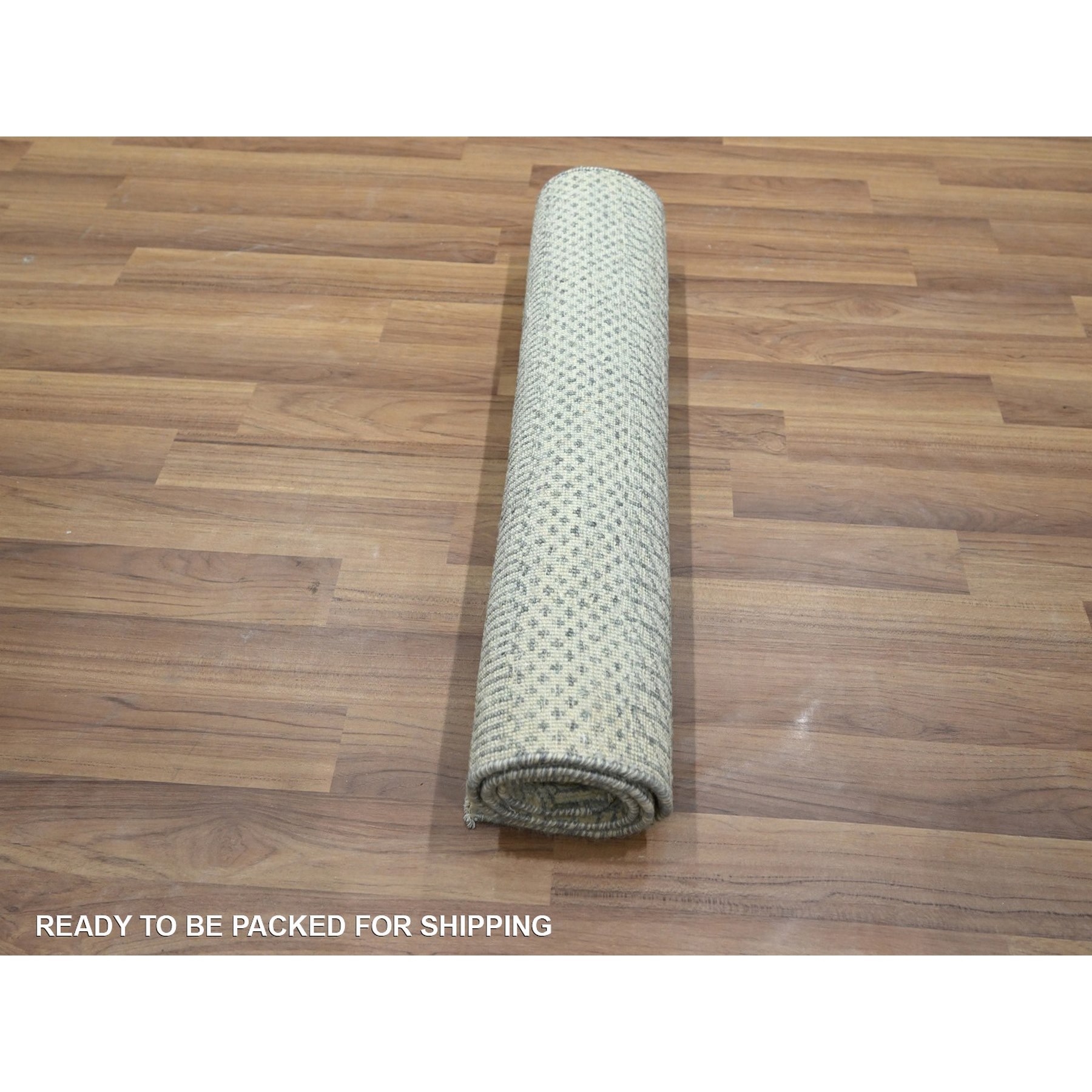 2'x3' Chiffon White, Lush and Plush, Hand Knotted, Modern Grass Design, Wool with touch of Silk, Tone on Tone, Sample, Mat, Oriental Rug Sh76524