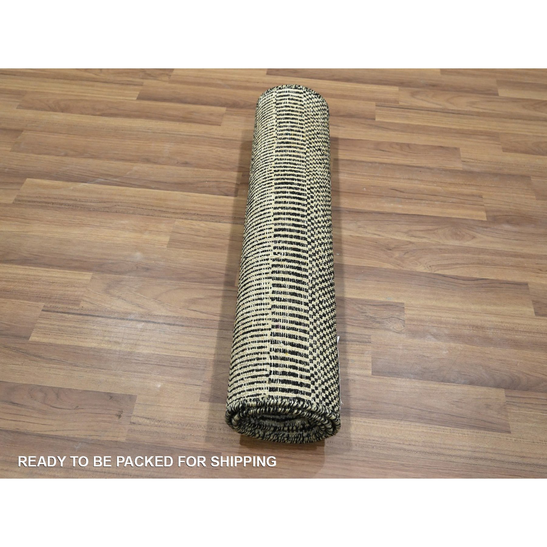 2'x3' Bone White, Modern Grass Design, Wool with touch of Silk, Tone on Tone, Lush and Plush, Hand Knotted, Sample, Mat, Oriental Rug sh76526