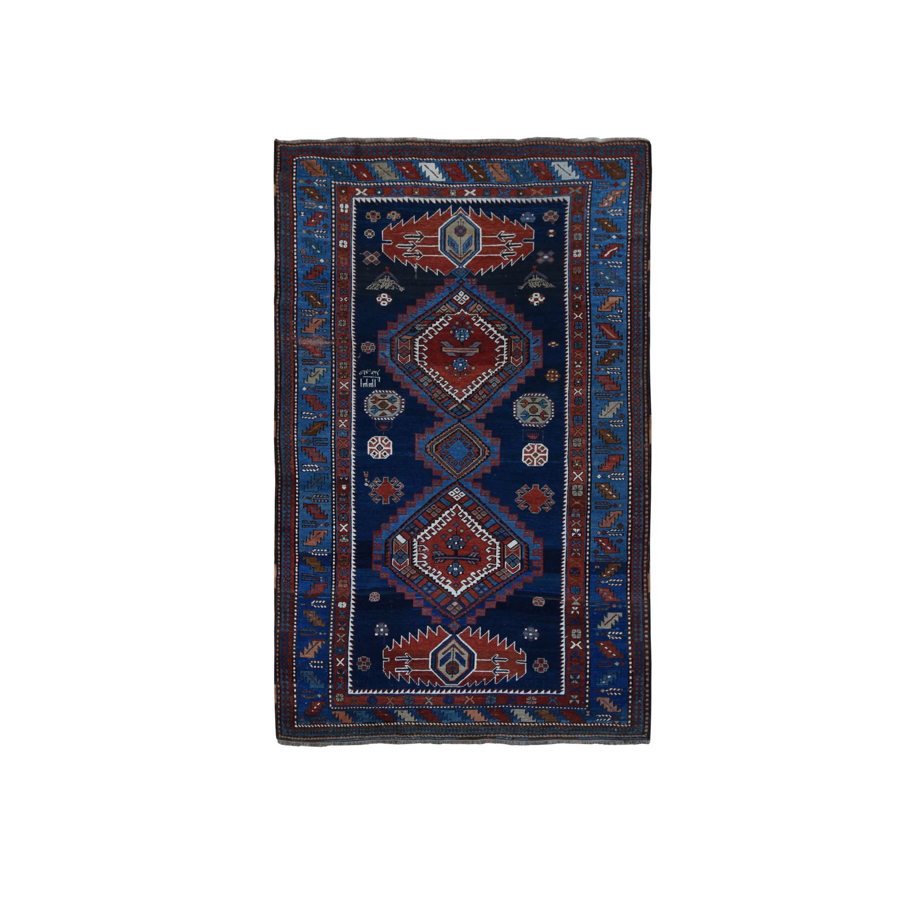  Wool Hand-Knotted Area Rug 6'2