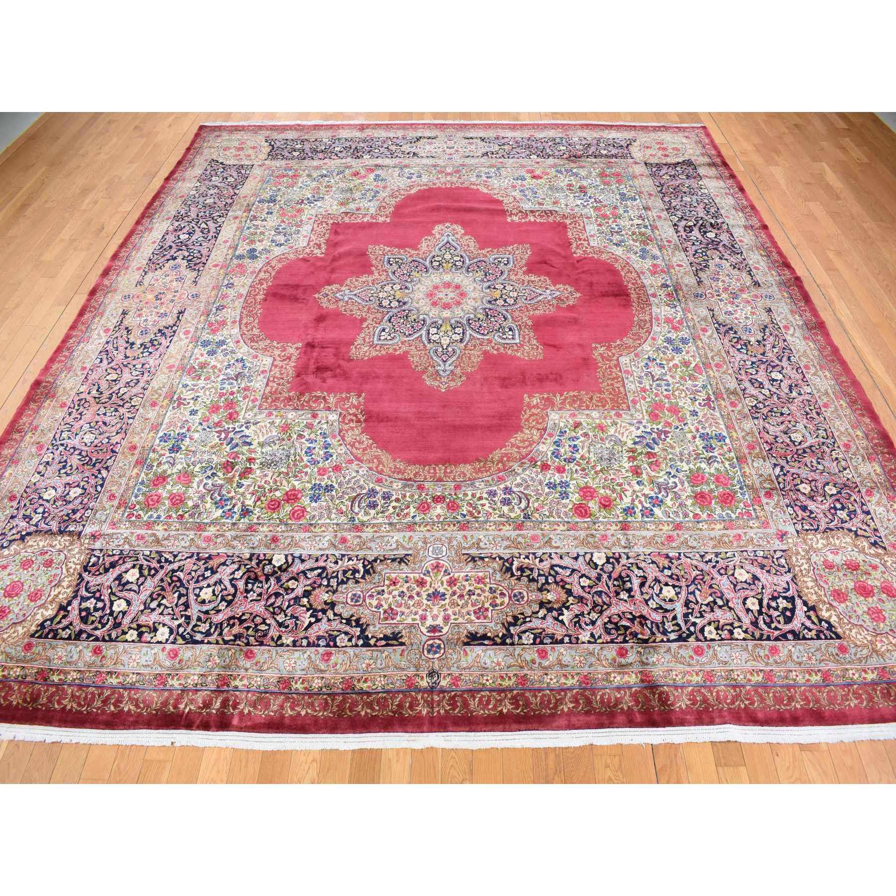  Wool Hand-Knotted Area Rug 11'8