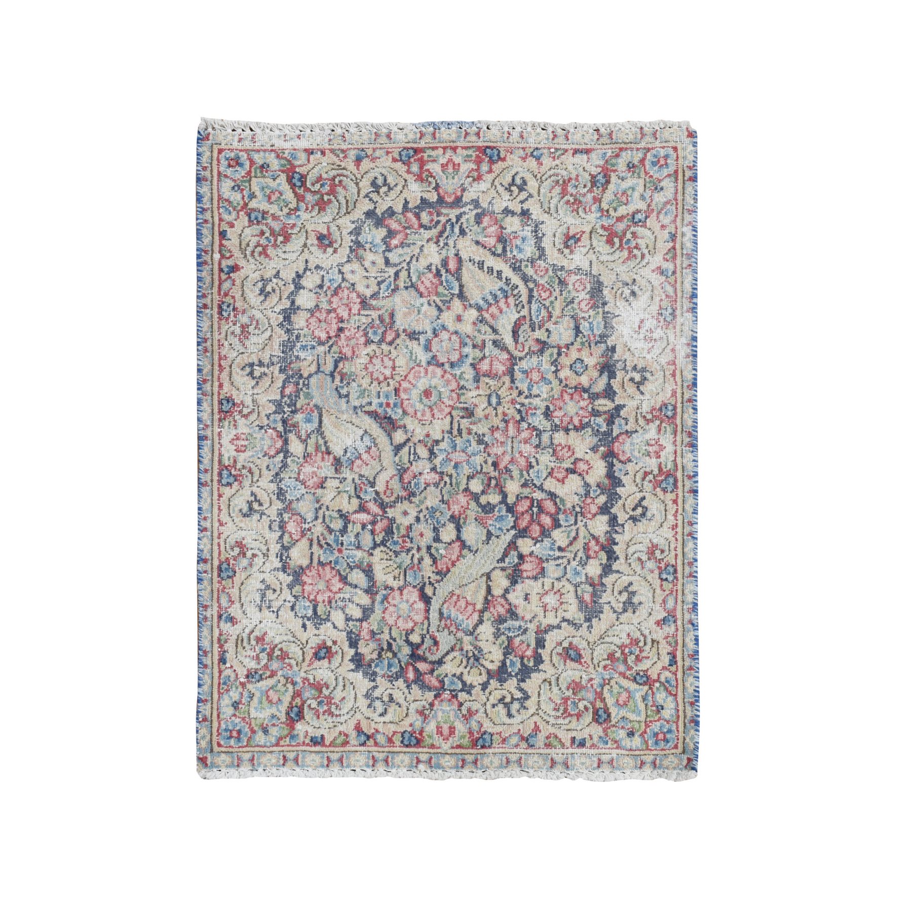  Wool Hand-Knotted Area Rug 1'8