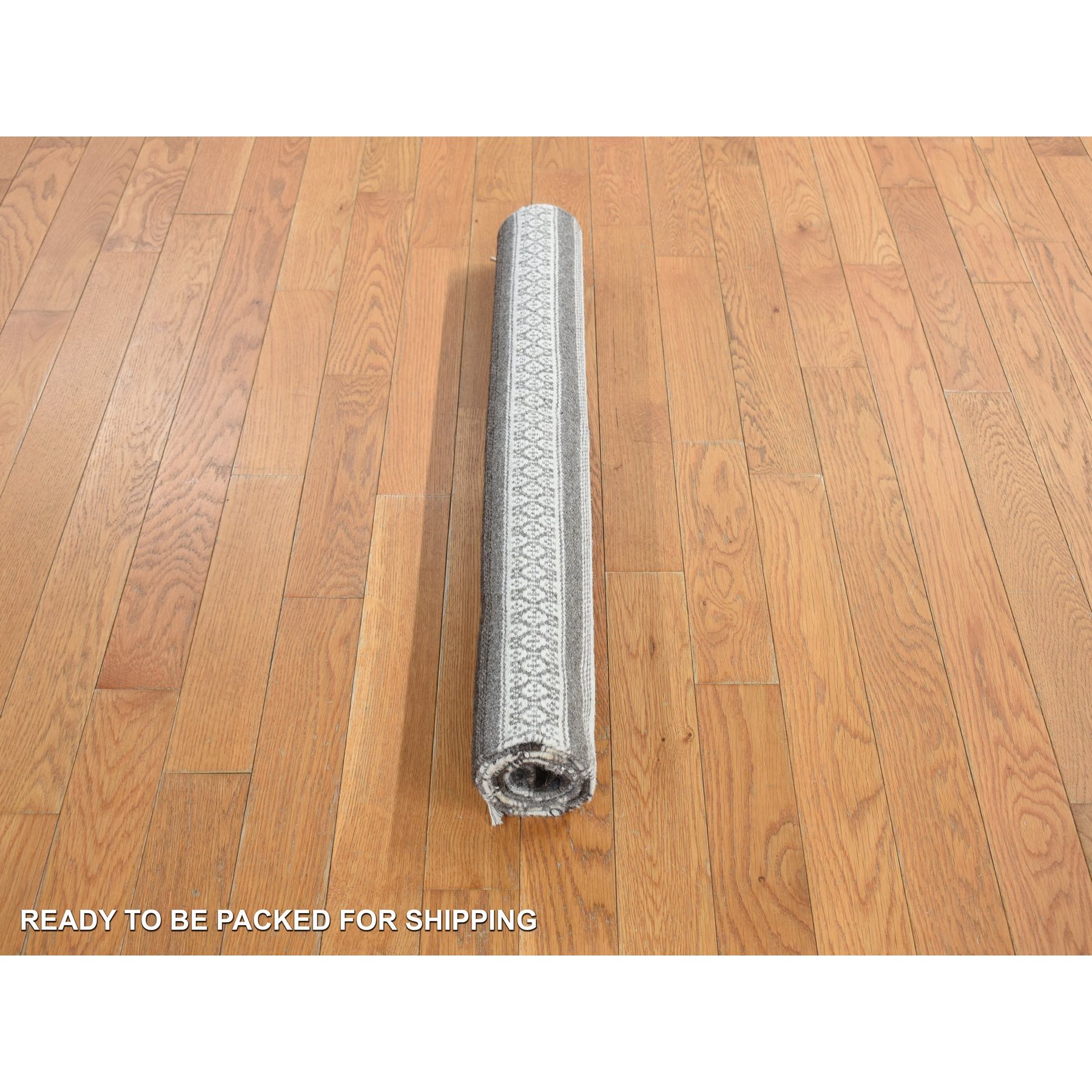 3'x5'2" Battleship Gray, Striped Reversible Kilim, Hand Woven, Flat Weave, Oriental Rug Sh78143