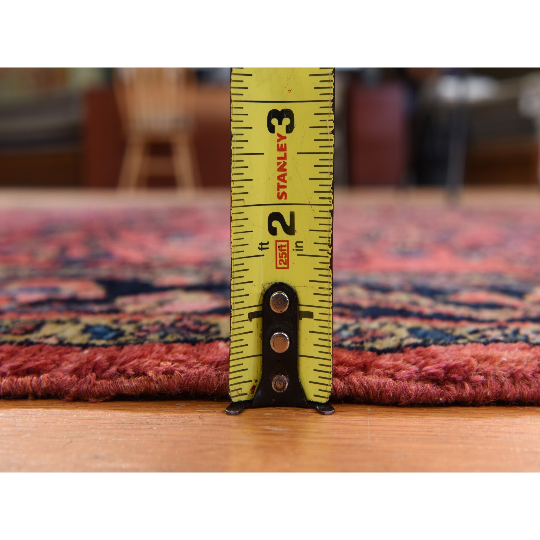 5'3"x6'7" Crimson Red, Antique Persian Lilihan, Clean and Soft, Even Pile, Sides and Ends Secured, 100% Wool, Hand Knotted Oriental Rug Sh78332