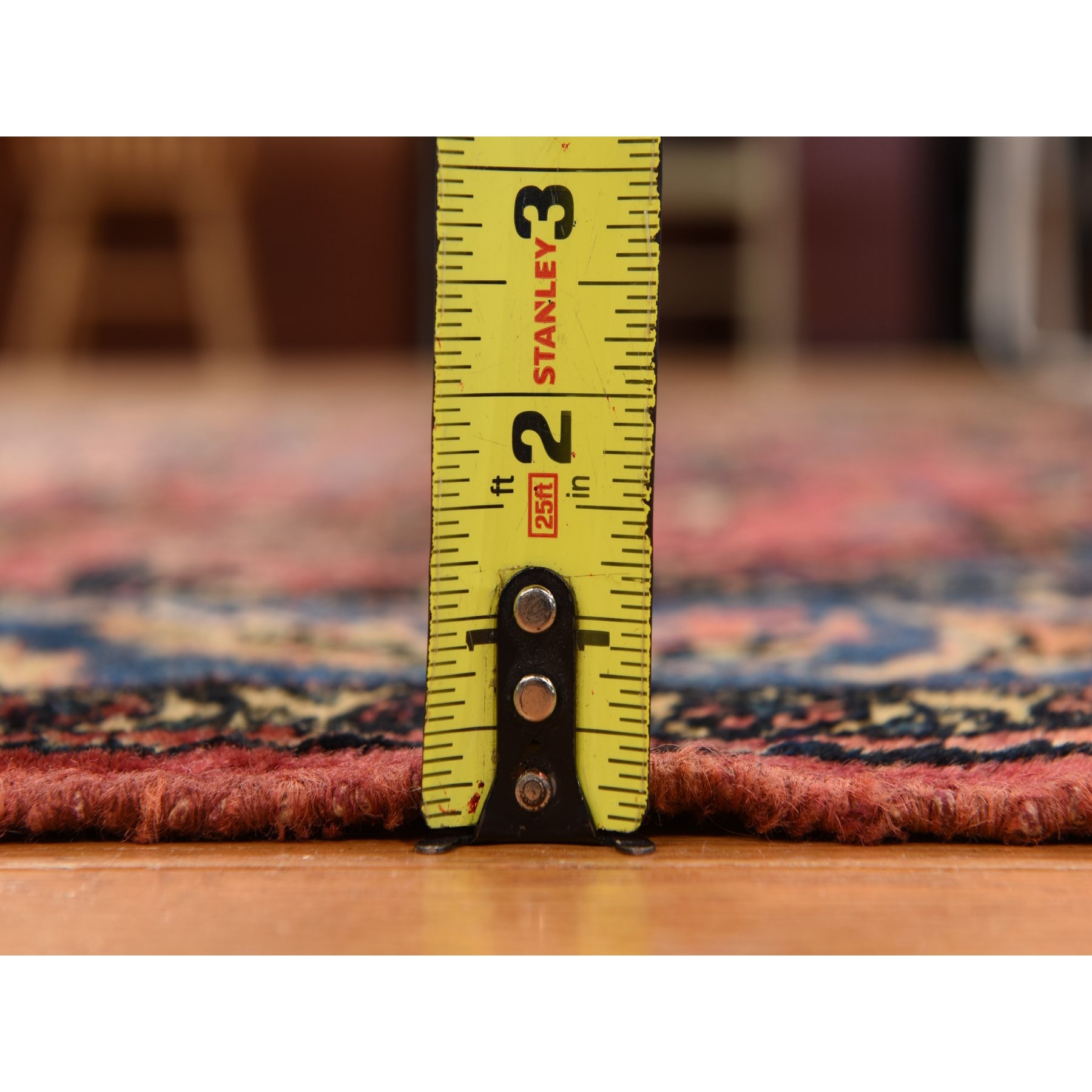 4'10"x6'5" Ruby Red, Antique Persian Lilihan, Clean and Soft, Even Pile, Sides and Ends Secured, 100% Wool, Hand Knotted Oriental Rug Sh78333