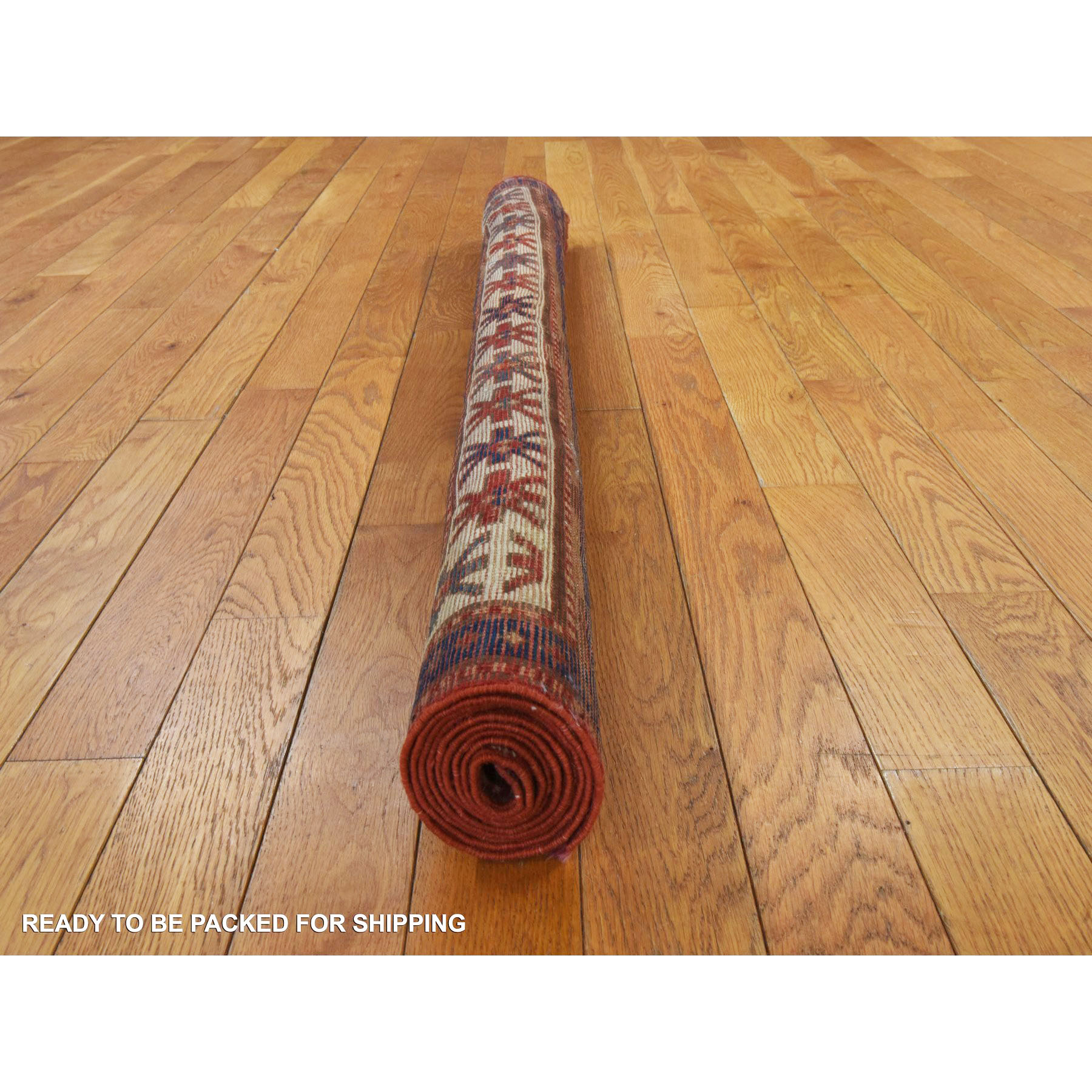 4'3"x6'3" Prismatic Red, Antique Caucasian Kazak with Geometric Design, Good Condition, Hand Knotted, Clean, Sides and Ends Professionally Secured, 100% Wool, Oriental Rug Sh78395