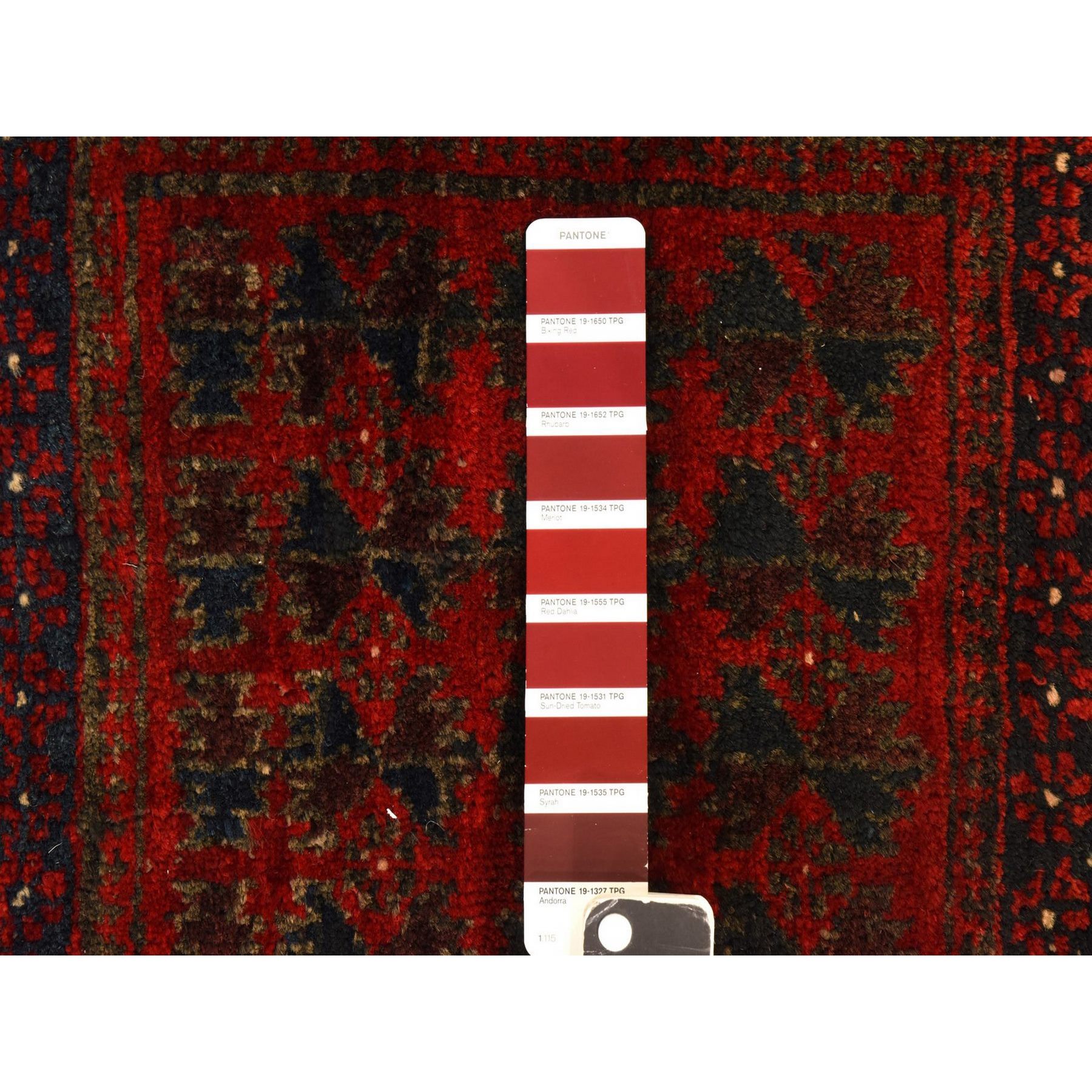 2'4"x2'4" Scarlet Red, Vintage Persian Balouch Saddle Bag, Full Pile, Clean, Excellent Condition, 100% Wool, Hand Knotted, Square, Oriental Rug Sh78403
