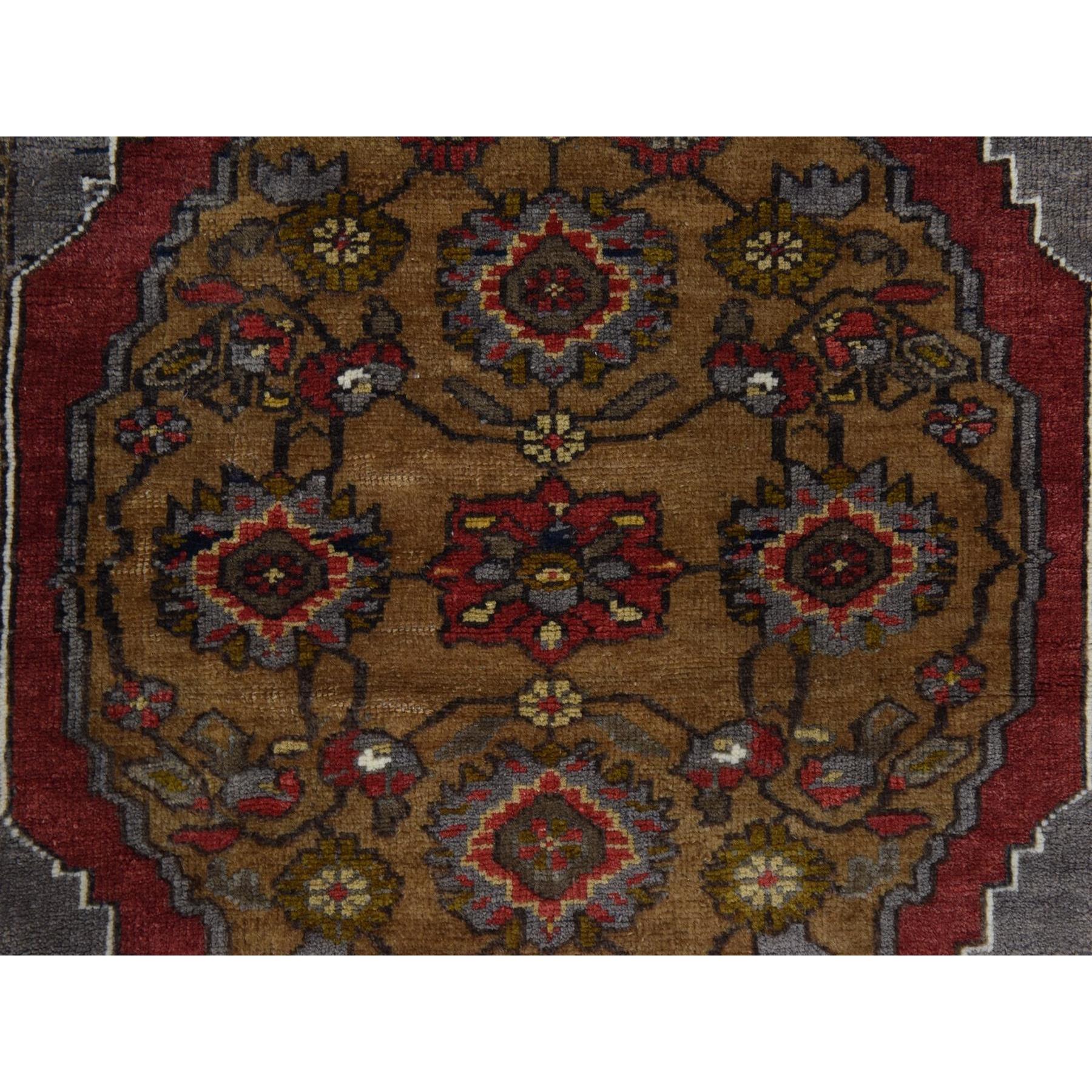 3'10"x6' Pewter Gray, Vintage Turkish Keysari, Clean, Good Condition, 100% Wool, Hand Knotted, Oriental Rug Sh78404