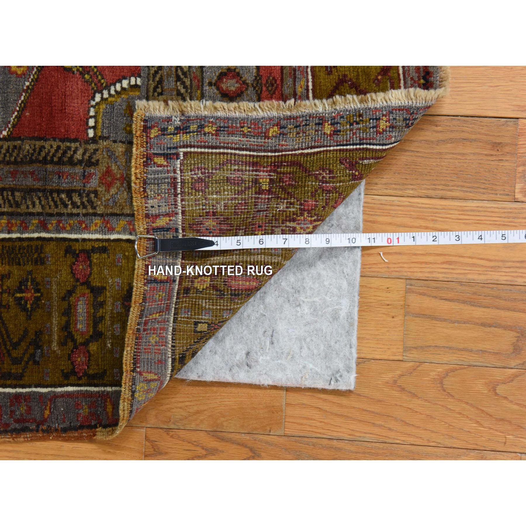3'10"x6' Pewter Gray, Vintage Turkish Keysari, Clean, Good Condition, 100% Wool, Hand Knotted, Oriental Rug Sh78404