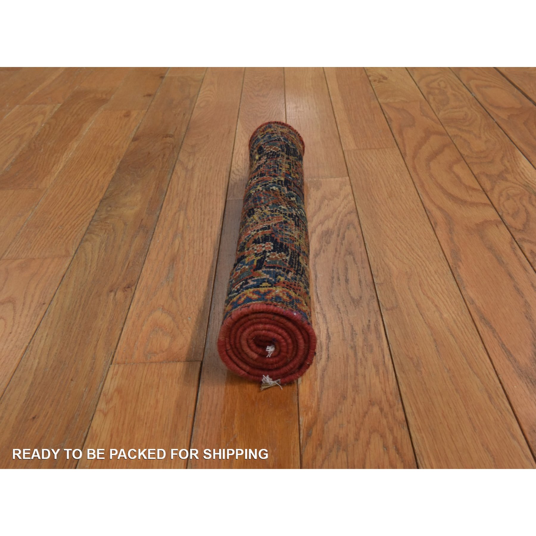 1'8"x3'3" Graphite Blue, Antique North West Persian, Worn Pile, Clean, No Holes, Sides and Ends Professionally Secured, Shabby Chic, 100% Wool, Hand Knotted, Mat, Oriental Rug Sh78410