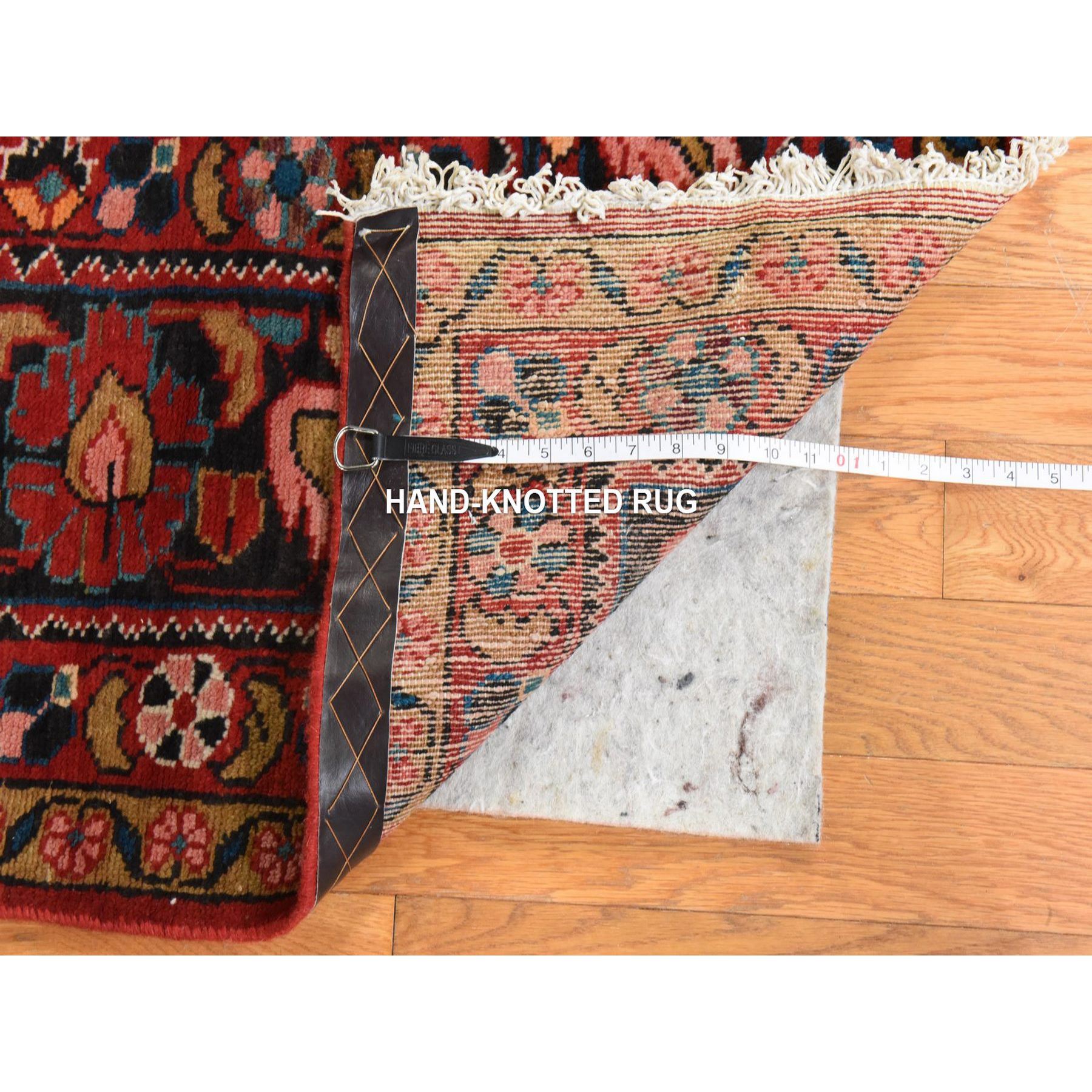 8'10"x12'3" Savvy Red, Semi Antique Persian Lilihan, Full Pile, Good Condition and Clean, 100% Wool, Hand Knotted, Oriental Rug Sh78427