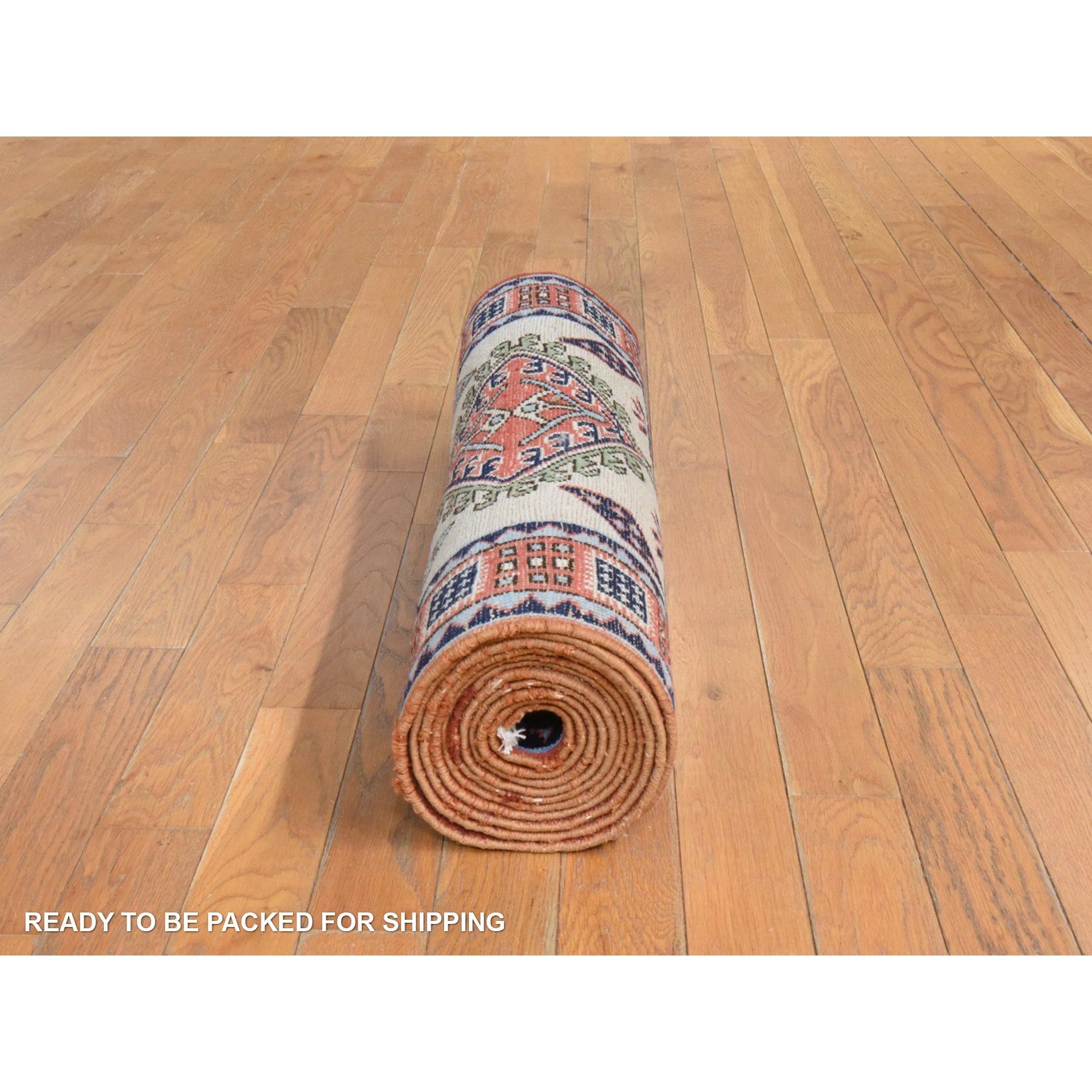 2'6"x13'1" Reed Yellow, Vintage Persian Meshkin, Full Pile and Clean, 100% Wool, Hand Knotted, Runner, Oriental Rug Sh78441