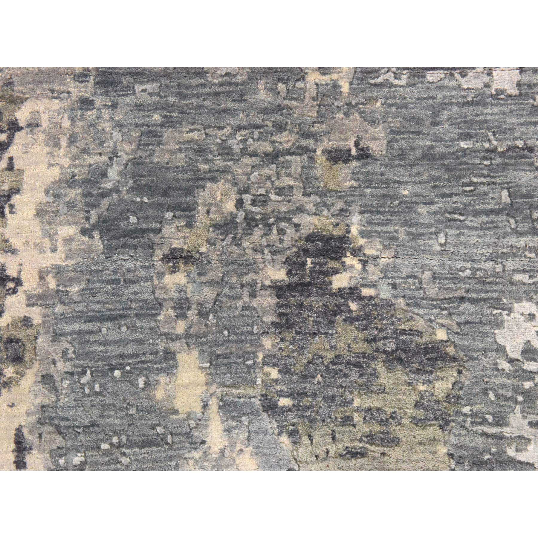 4'x6' Nevada Gray, Galaxy Design, 100% Wool, Hand Knotted Oriental Rug Sh78459
