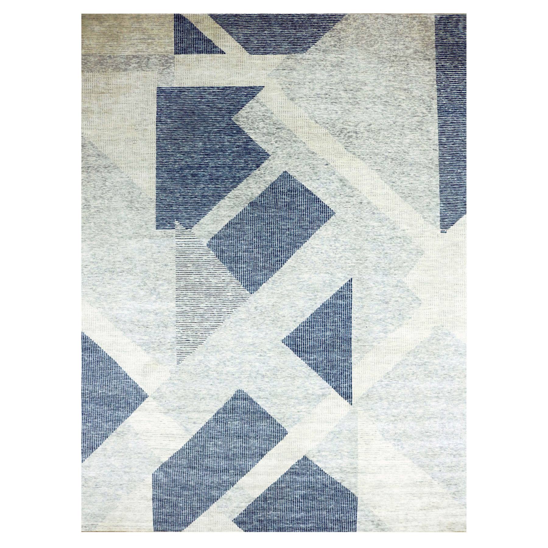  Wool Hand-Knotted Area Rug 12'3