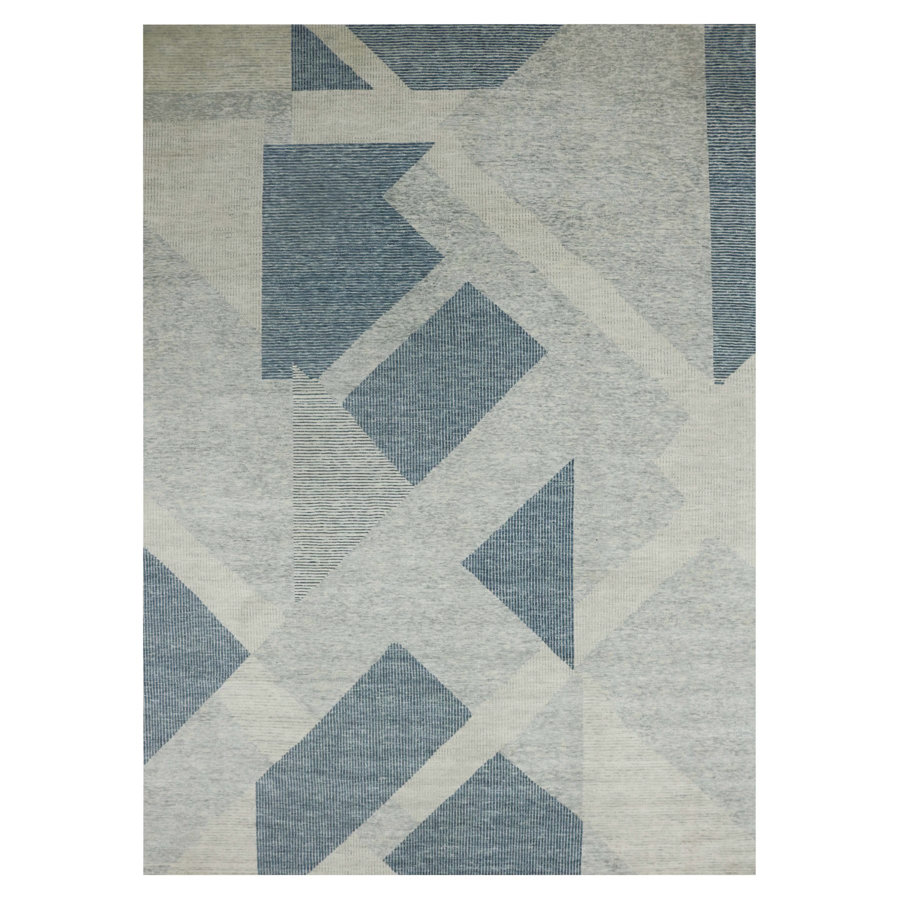  Wool Hand-Knotted Area Rug 10'2