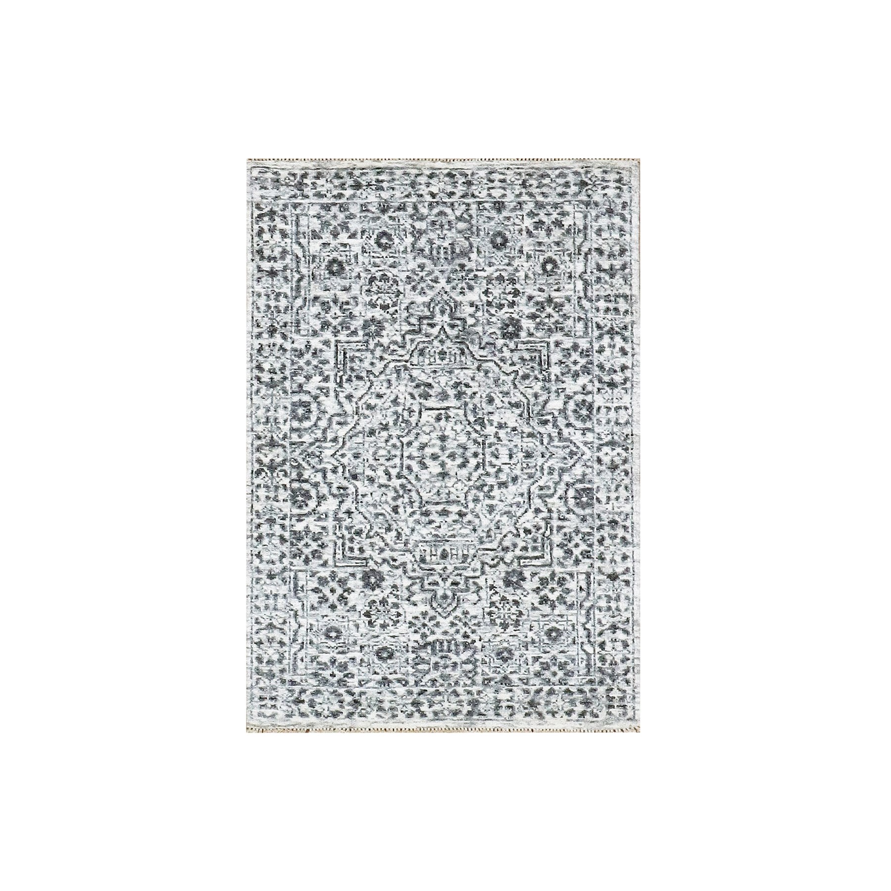 transitional Wool Hand-Knotted Area Rug 2'0