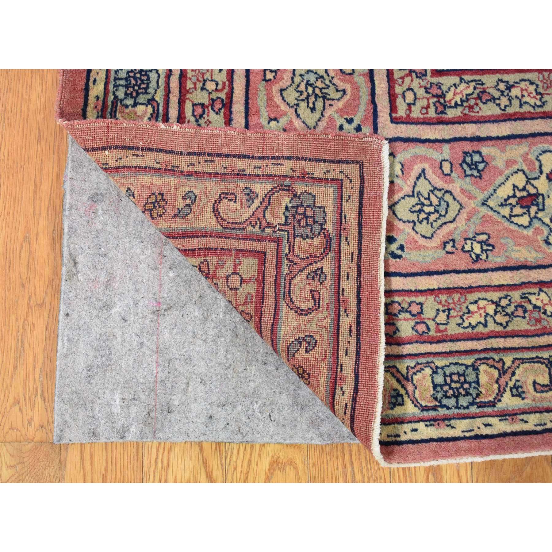 7'7"x12'7" Beige, Antique Turkish Sivas, Mint Condition, Clean and Soft, Sides and Ends Professionally Secured, Pure Wool, Hand Knotted Gallery Size Oriental Rug Sh80122